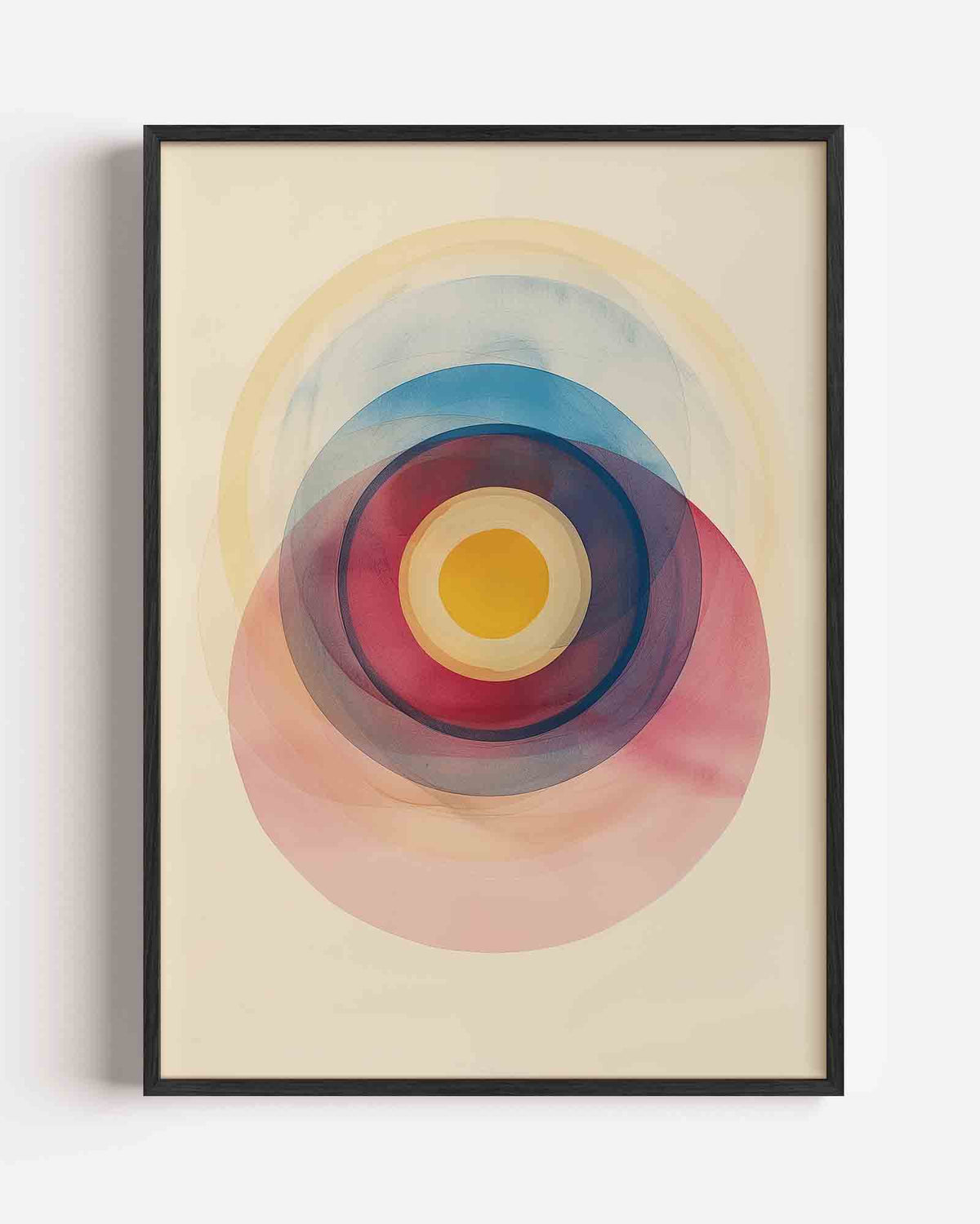 Cirkelvormen – Kleur & Vormen portret poster als wanddecoratie
