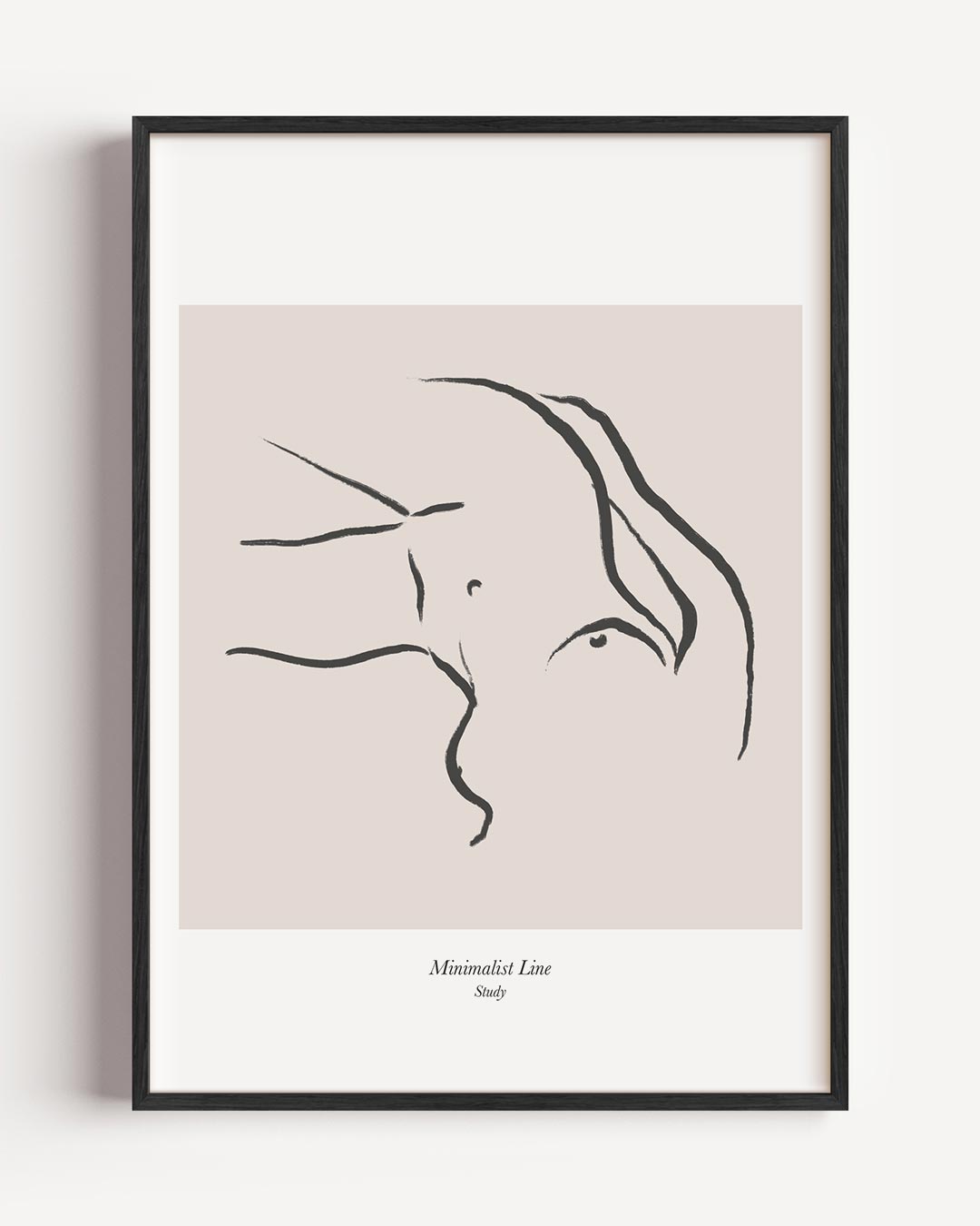 Minimalistische Lijn Kunst – lijntekening portret poster als wanddecoratie