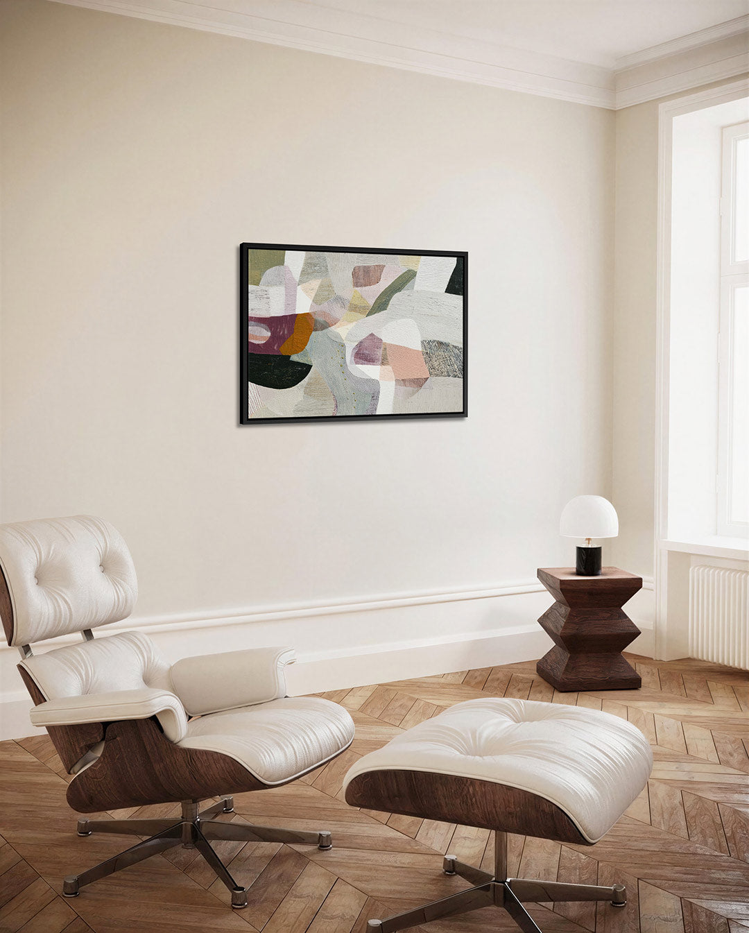 Organische vormen compositie – Balans – alternatieve weergave van het kunstwerk