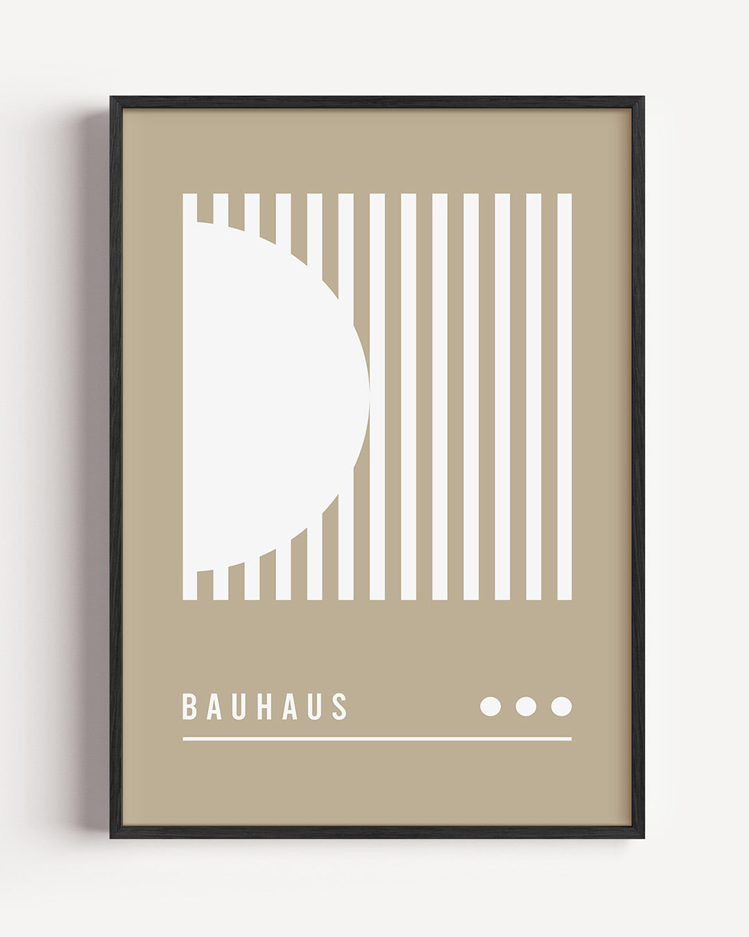 Lijnen en vlakken – staande Bauhaus poster als wanddecoratie