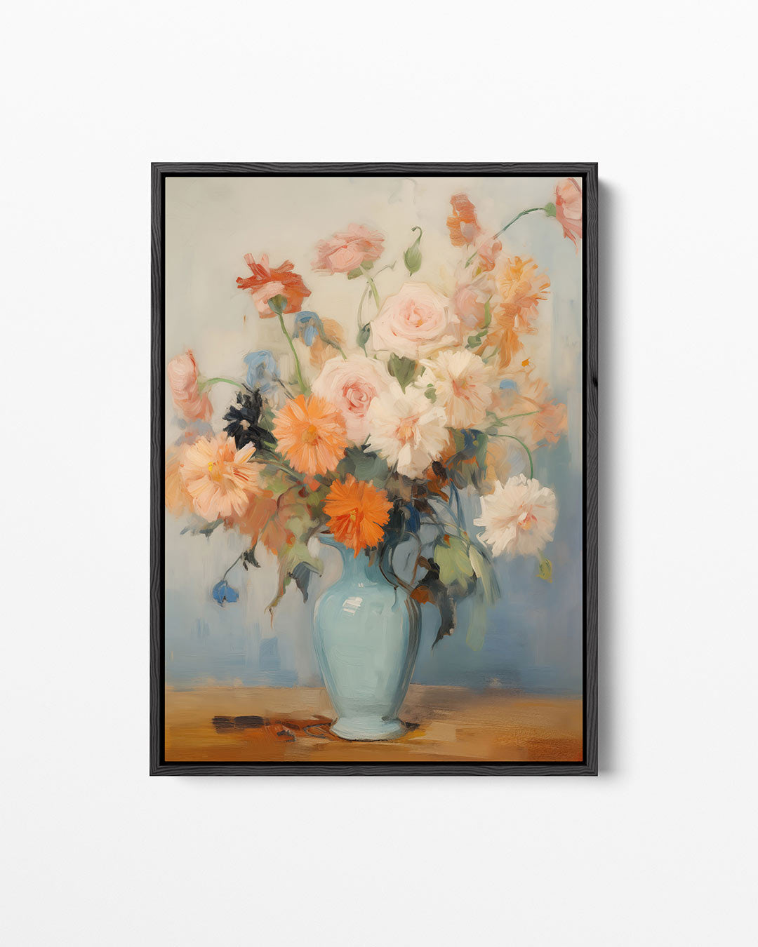 Bloemen in vaas – staand wanddecoratie kunstwerk