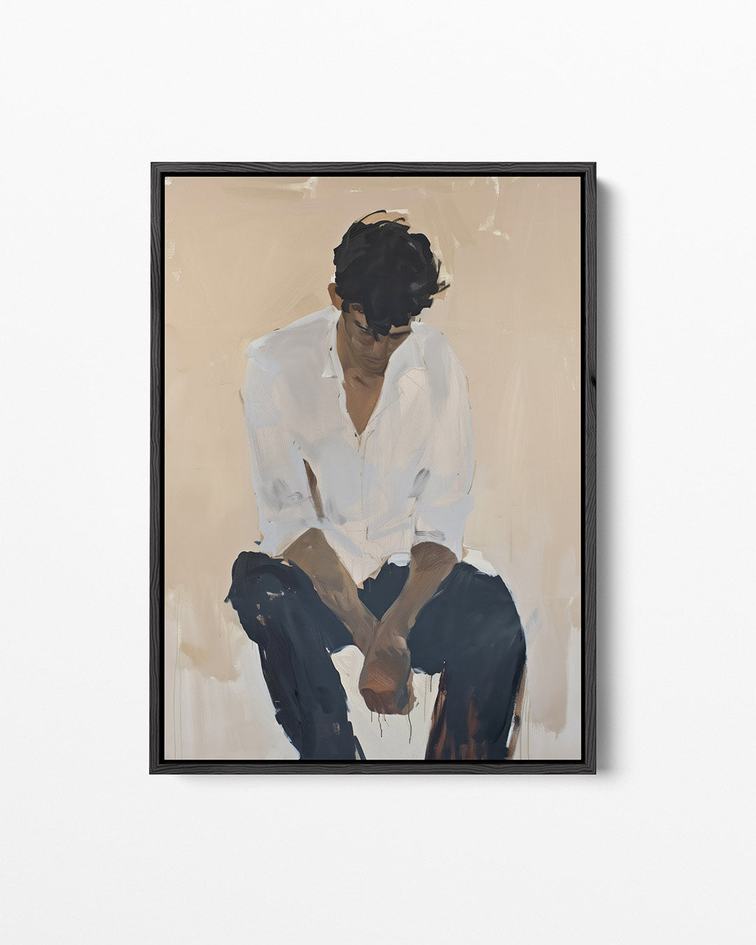 Introspectieve momenten – staand wanddecoratie kunstwerk