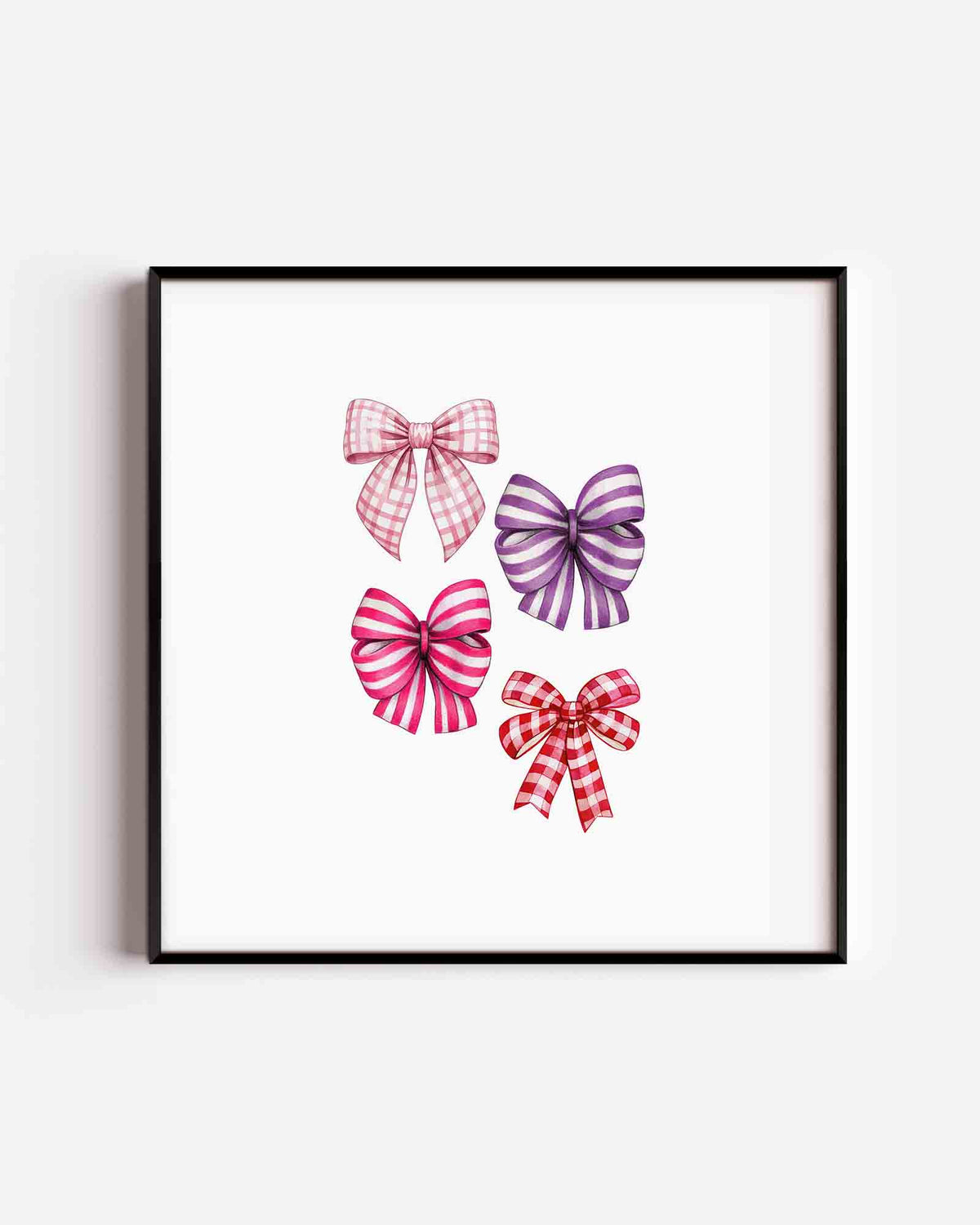 Strikjes in pastel – Pop Art vierkante poster als wanddecoratie