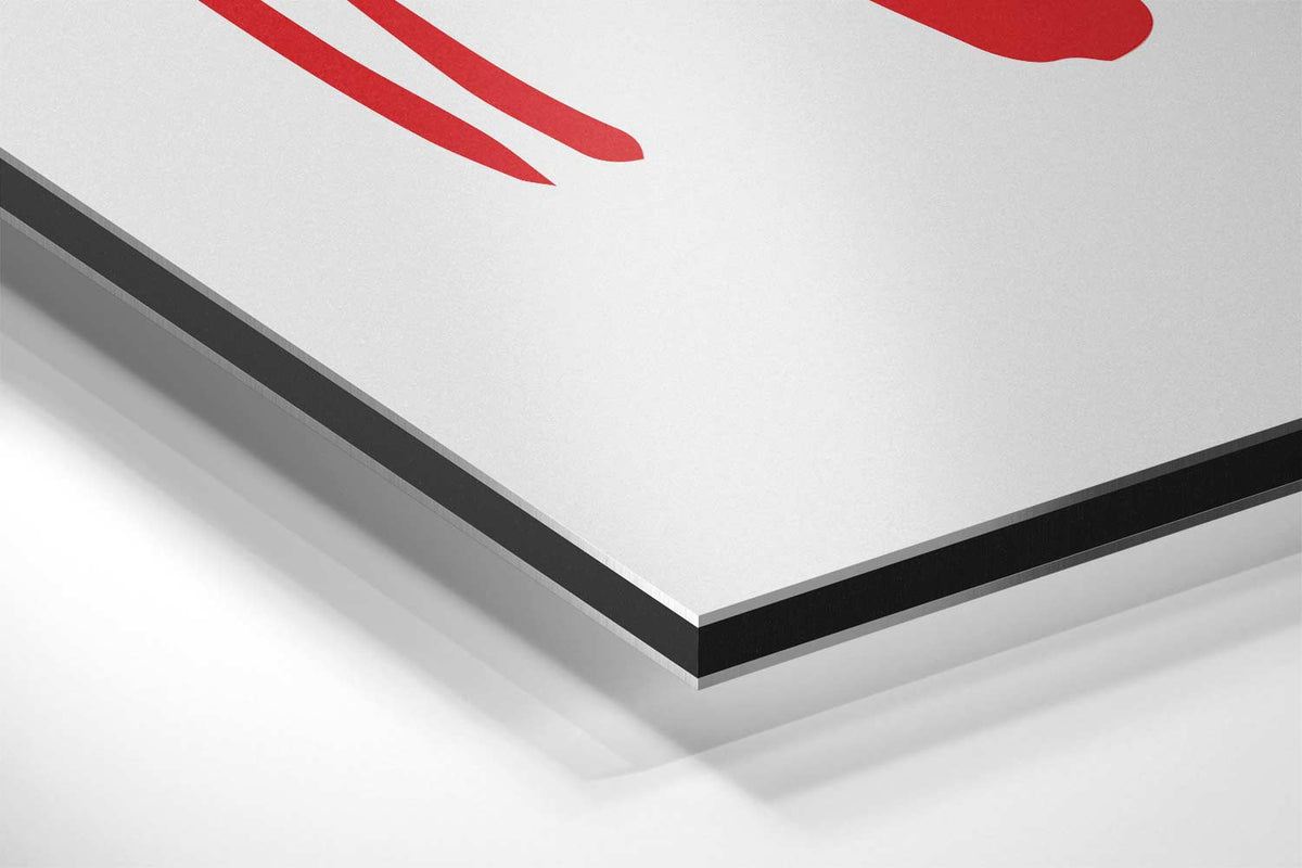 Dynamisch Rood – canvas kunstwerk als wanddecoratie