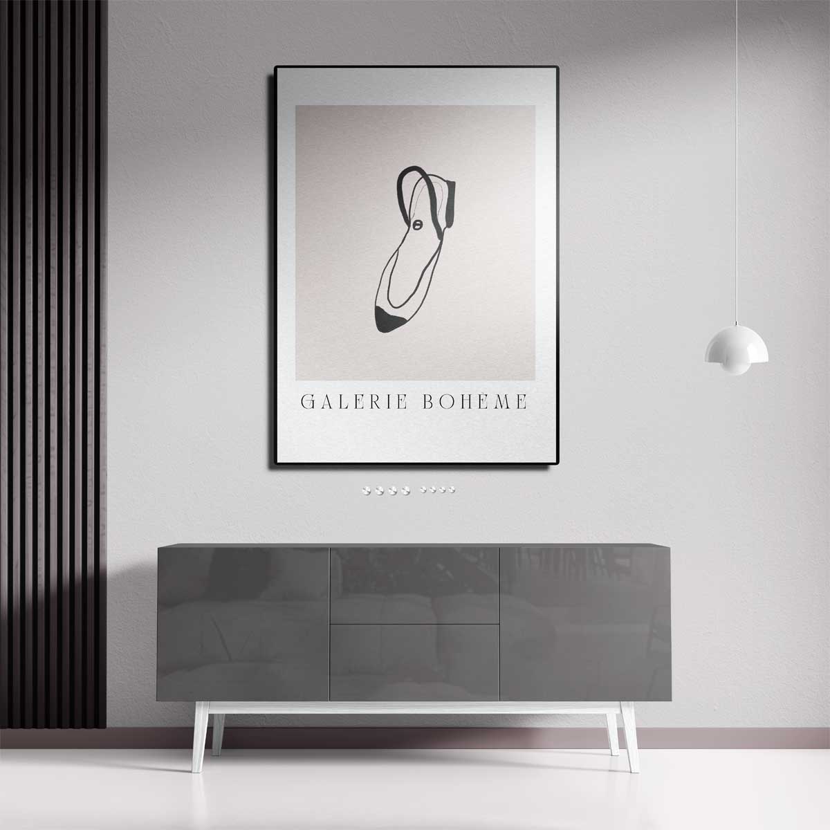 Elegante Slof – canvas kunstwerk als wanddecoratie