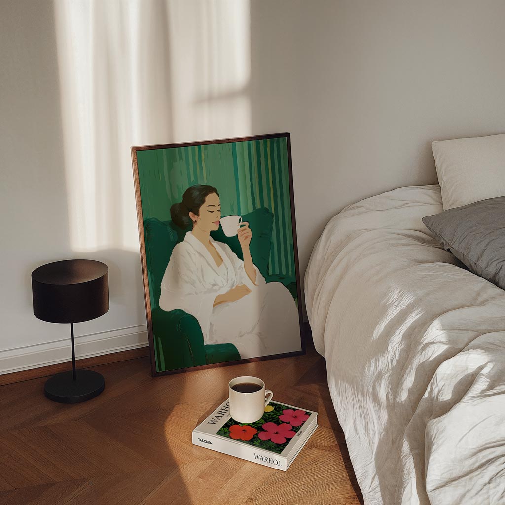 Ontspannende Momenten in Stijl – staande zomer wanddecoratie van WallArtistic