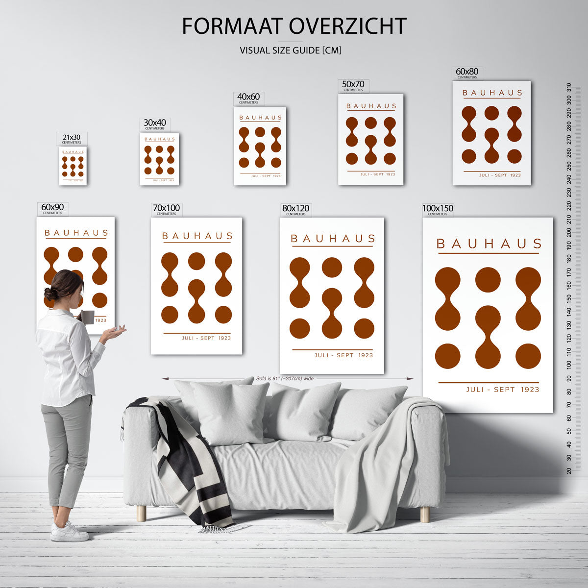 Vorm en balans – Bauhaus poster als moderne geometrische wanddecoratie