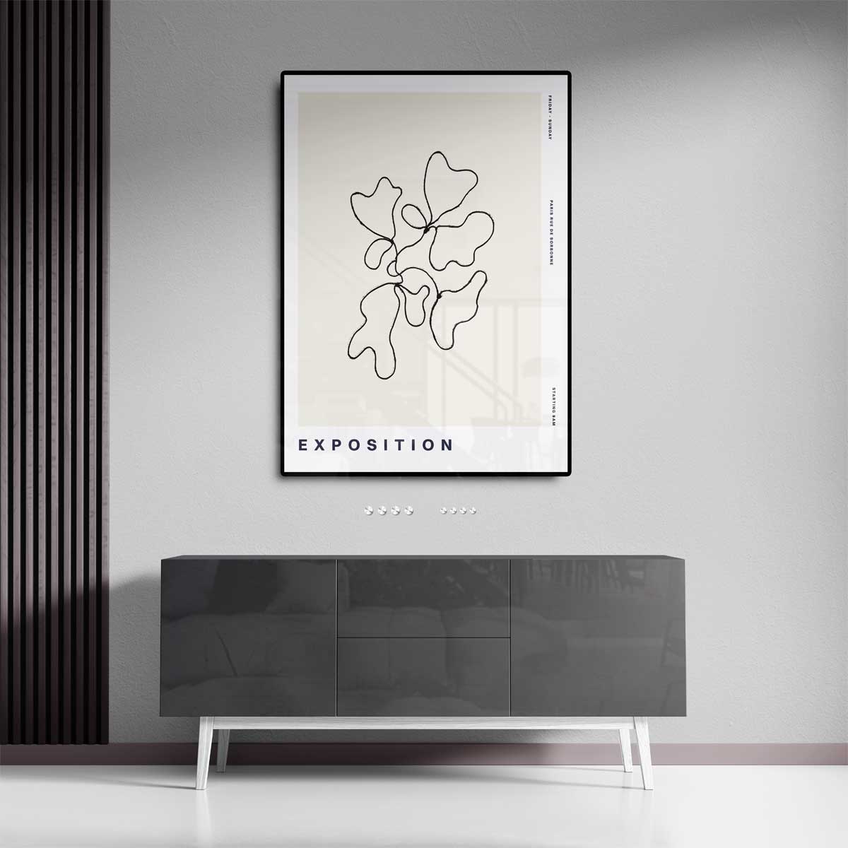 Abstracte Organische Vormen – staand kunstwerk voor modern interieur