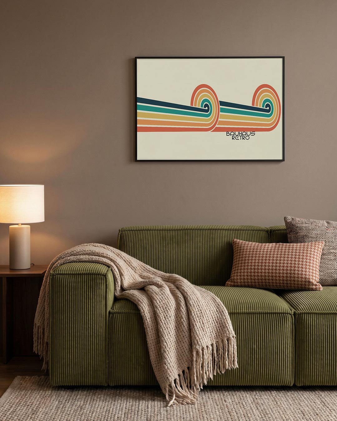 Abstracte – geometrische Bauhaus poster in liggend formaat