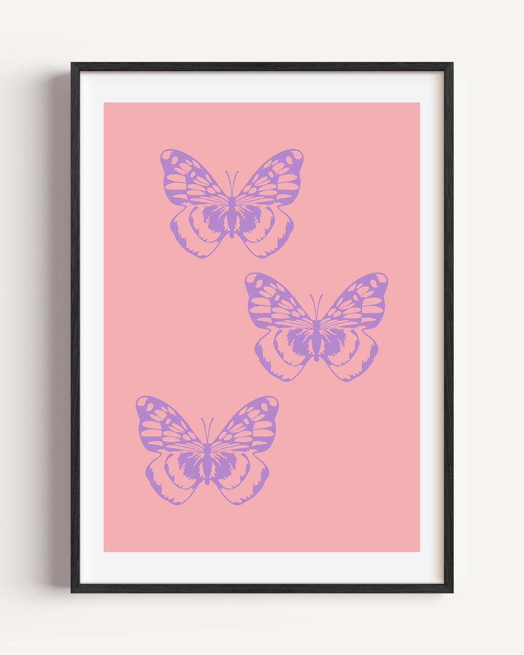 Vrolijke Vlinder – moderne portret poster als wanddecoratie