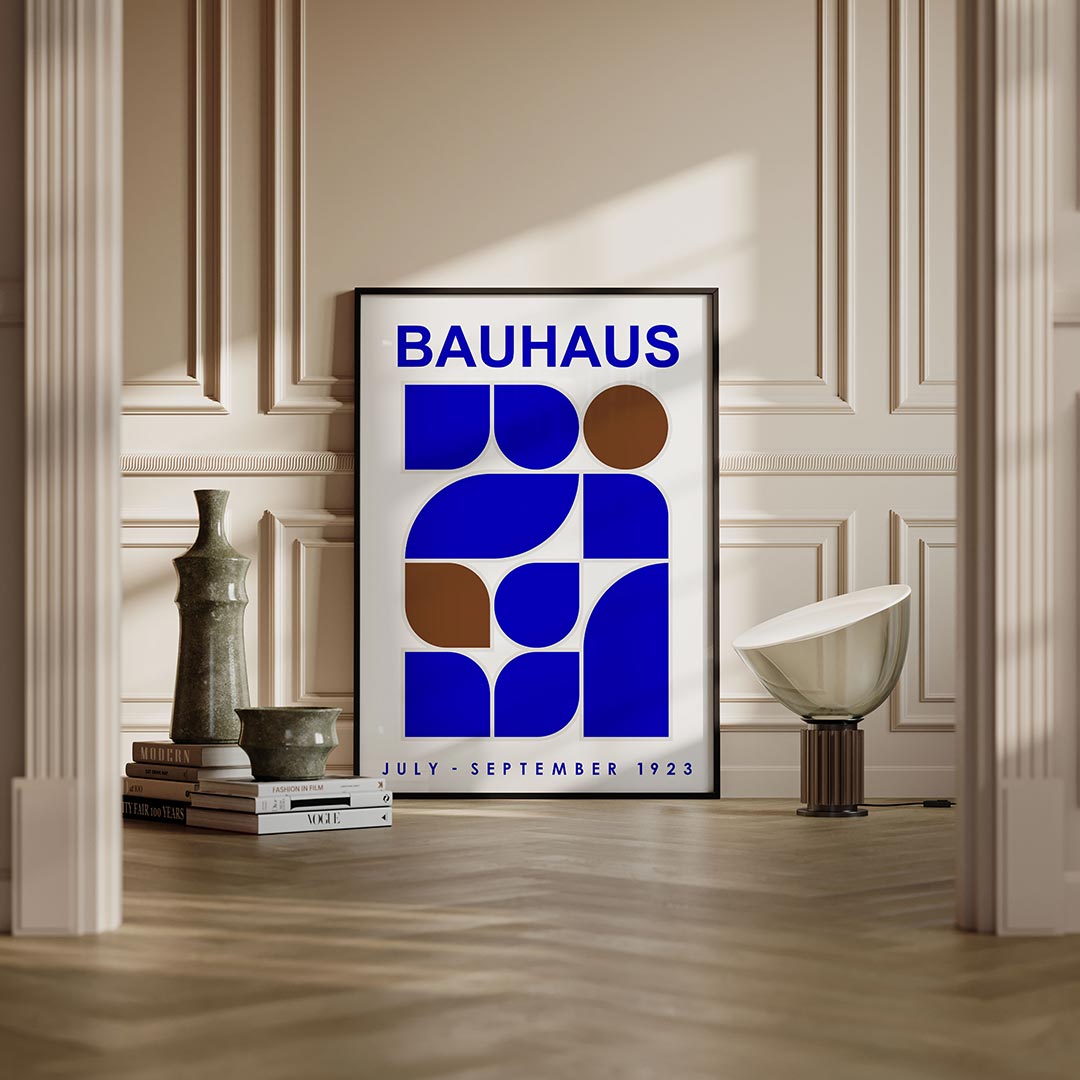 Vorm en kleur – moderne Bauhaus wandkunst als poster