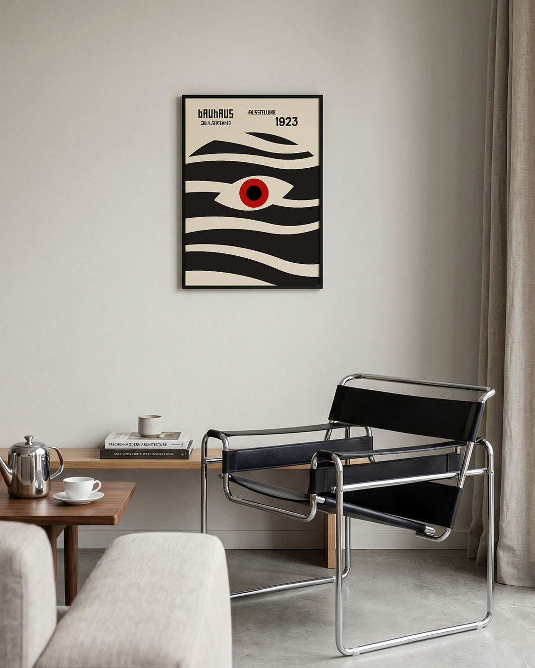 Vorm en ritme – geometrische Bauhaus poster in staand formaat