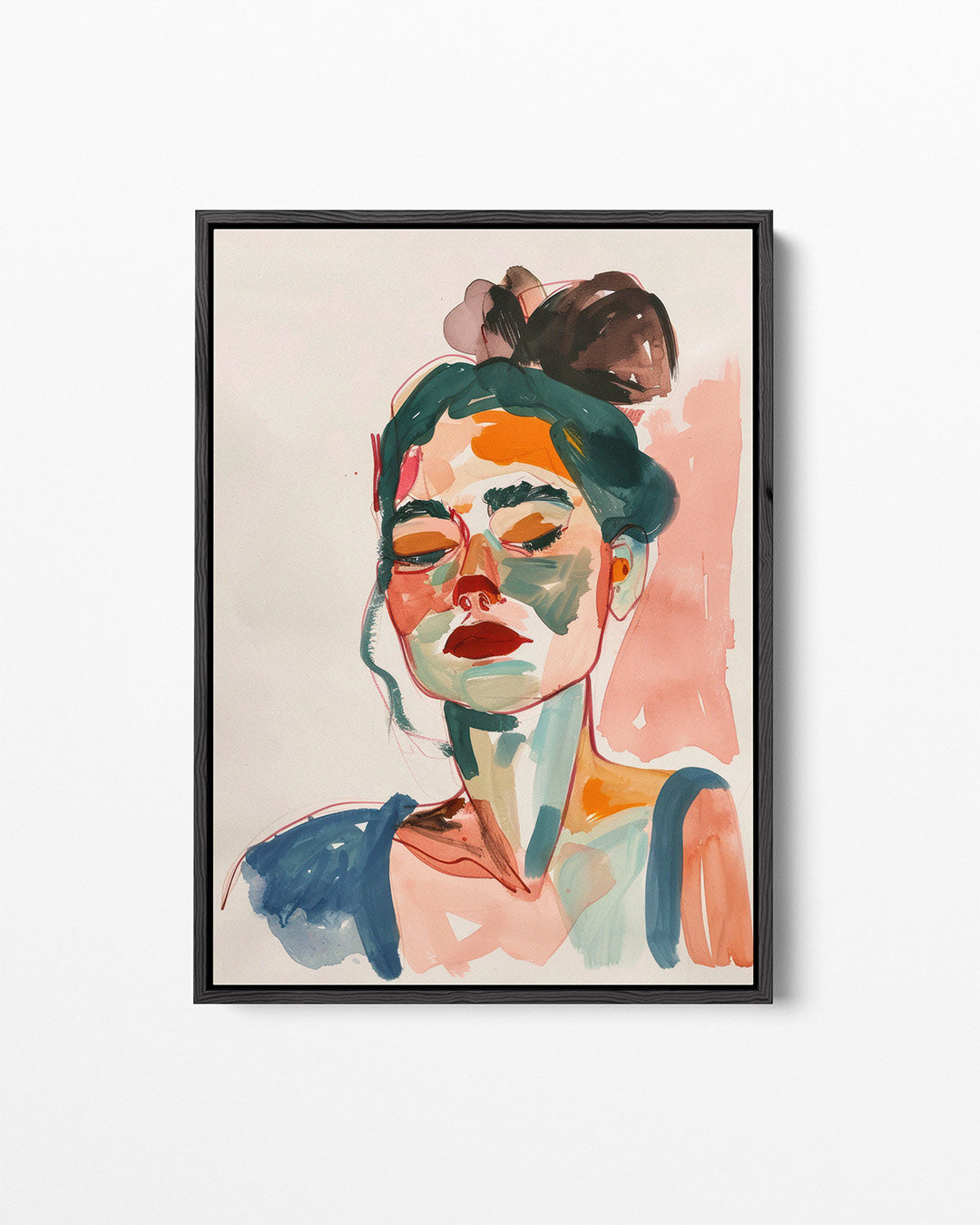 Portretstudie – staand wanddecoratie kunstwerk