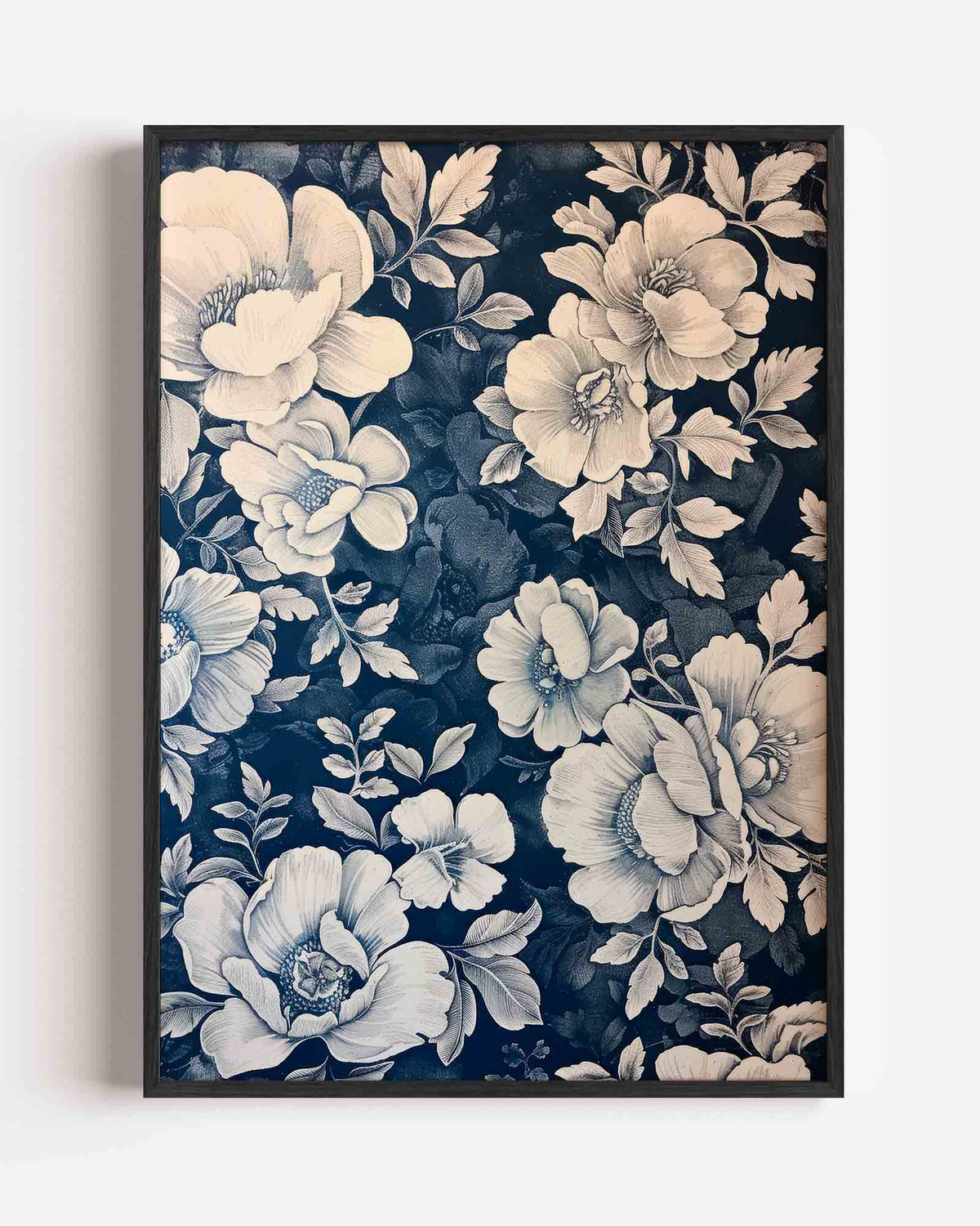Bloemen en bladeren – Kunst & Design poster als staande wanddecoratie