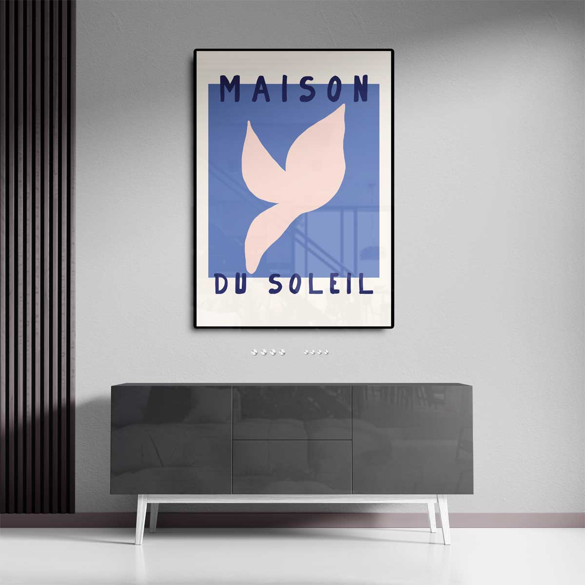 Maison Du Soleil Kunstposter – canvas wanddecoratie in portret formaat