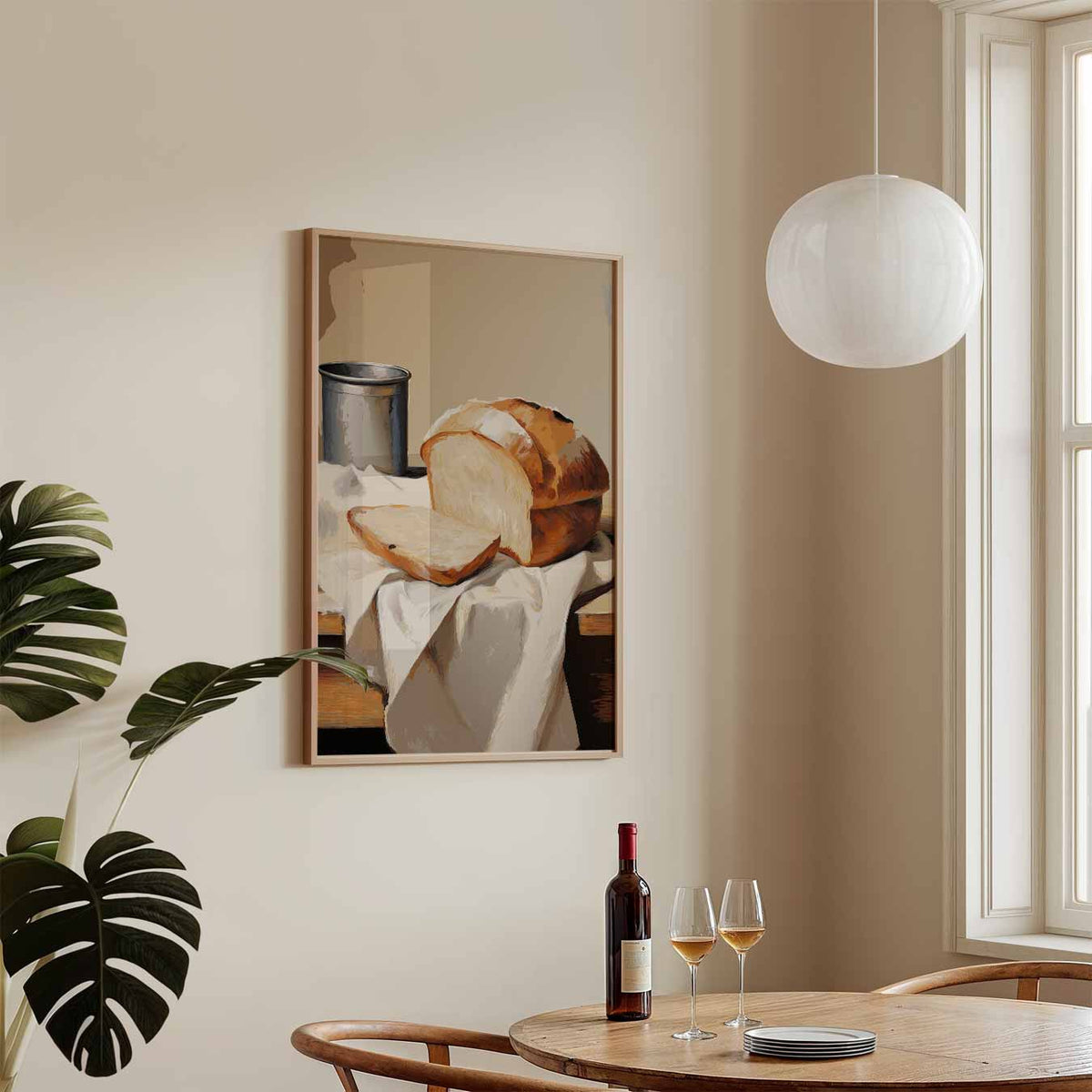Vintage Brood en Blik – keukenposter in staand formaat