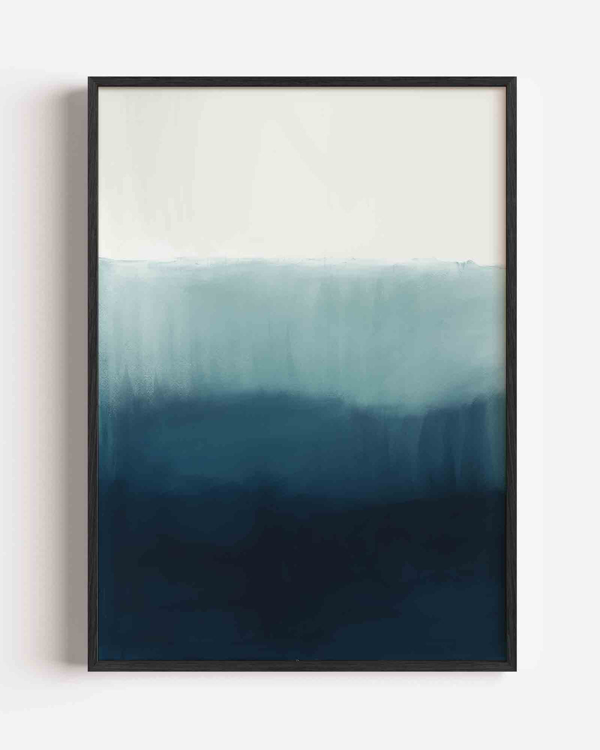 Blauwe horizon – Kunst & Design poster als staande wanddecoratie