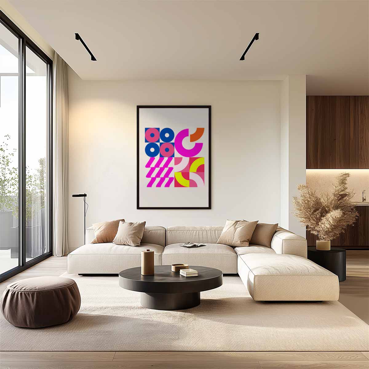 Kleurenexplosie Wanddecoratie – plexiglas wanddecoratie in portret formaat