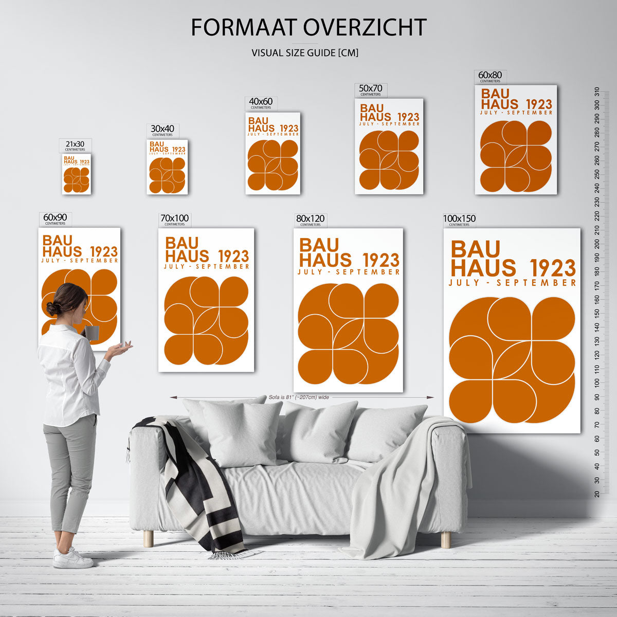  – geometrische poster in Bauhaus-stijl van WallArtistic