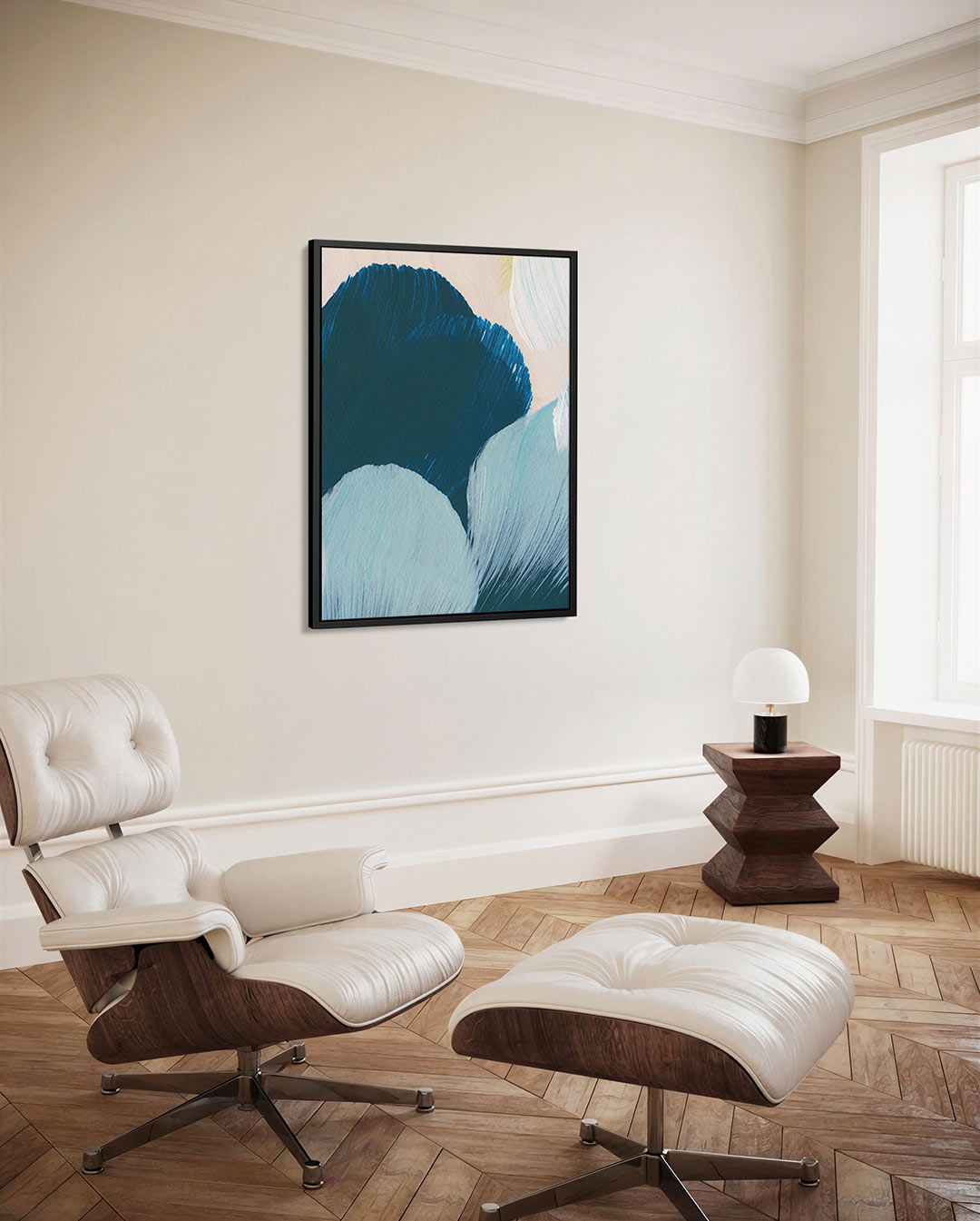 Vloeiende kleurencompositie – decoratief kunstwerk voor aan de muur