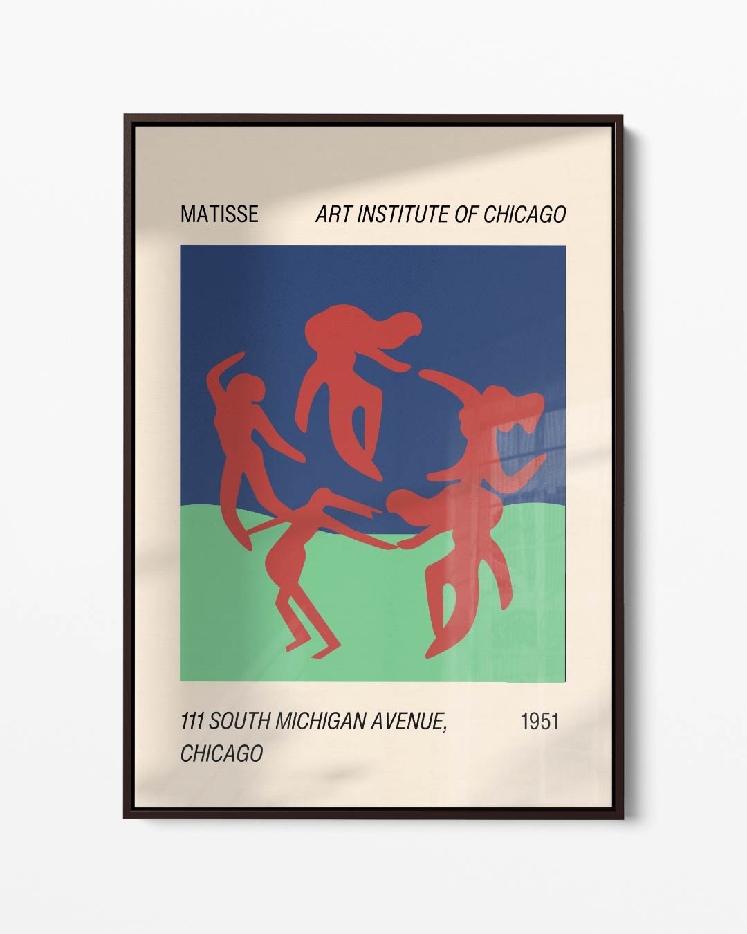 Dansende Silhouetten Matisse Print – portret kunstwerk als wanddecoratie