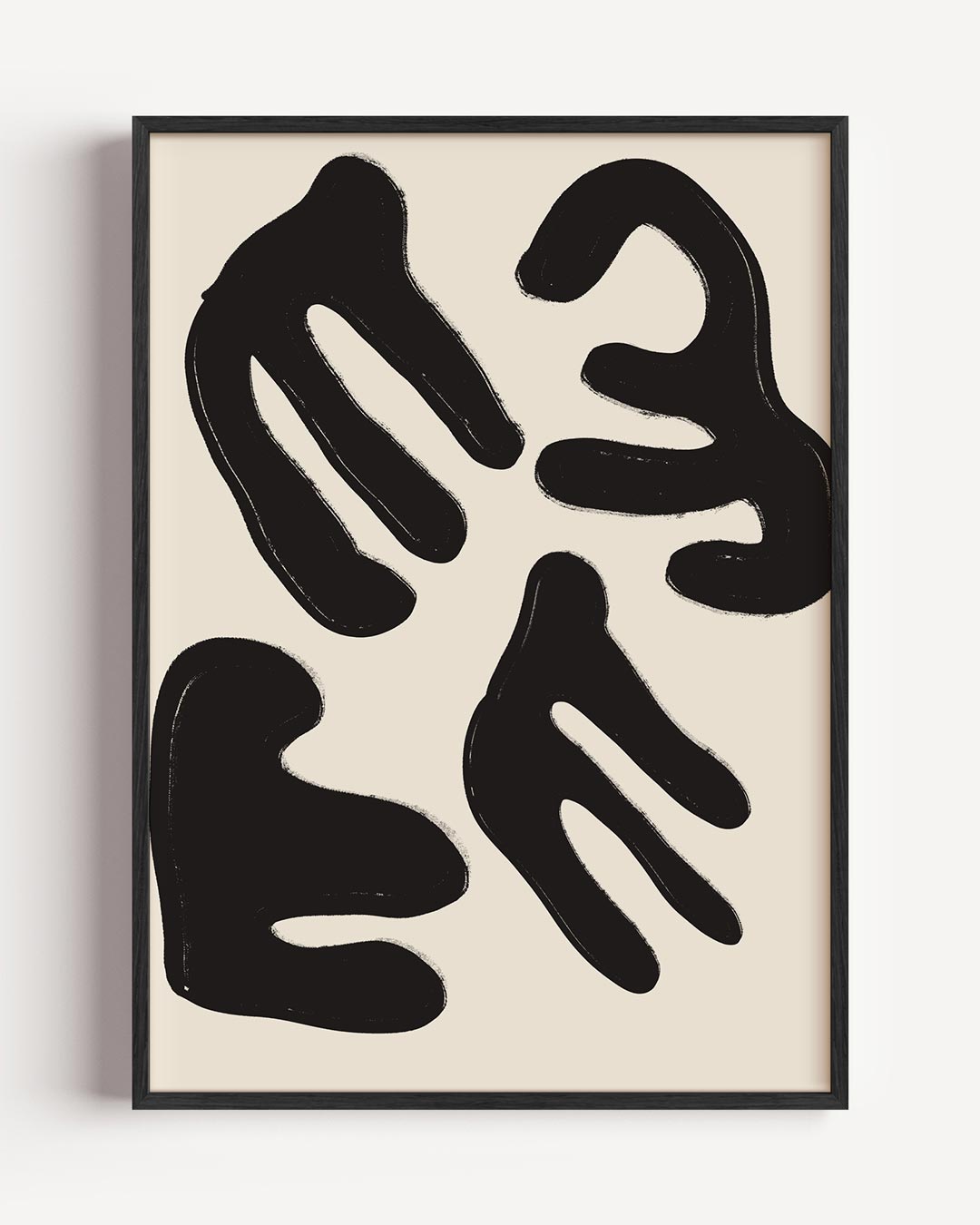 Organische Abstractie Kunstposter – botanische portret poster als wanddecoratie