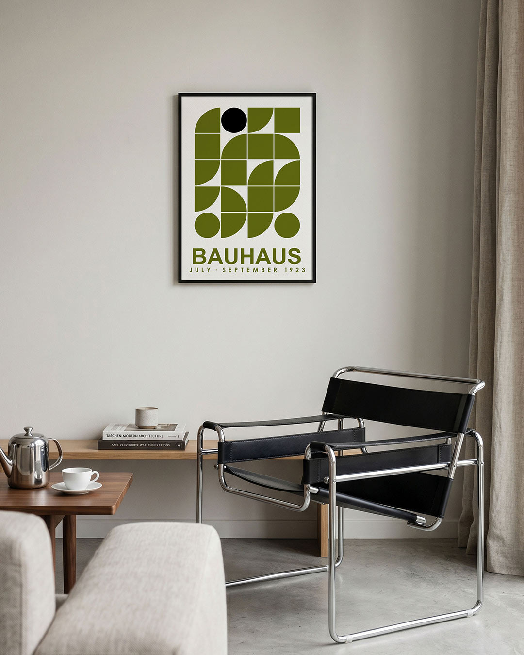Vormen en vlakken – geometrische Bauhaus poster in staand formaat