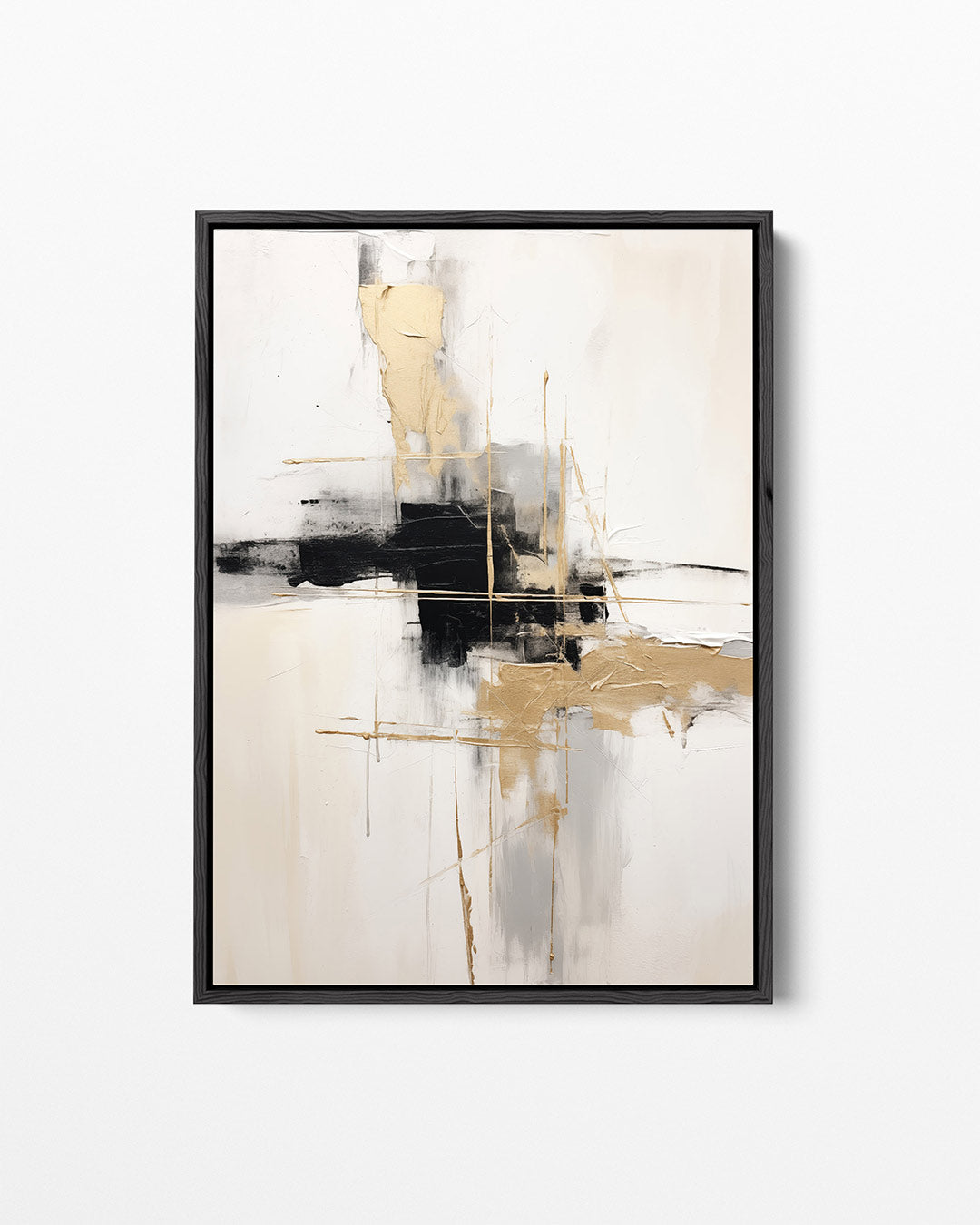 Gelaagde lijnen compositie – staand wanddecoratie kunstwerk