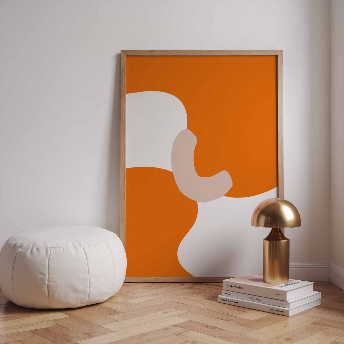 Energiek Abstracte Kunstprint – staande kleurrijke abstracte wanddecoratie van WallArtistic