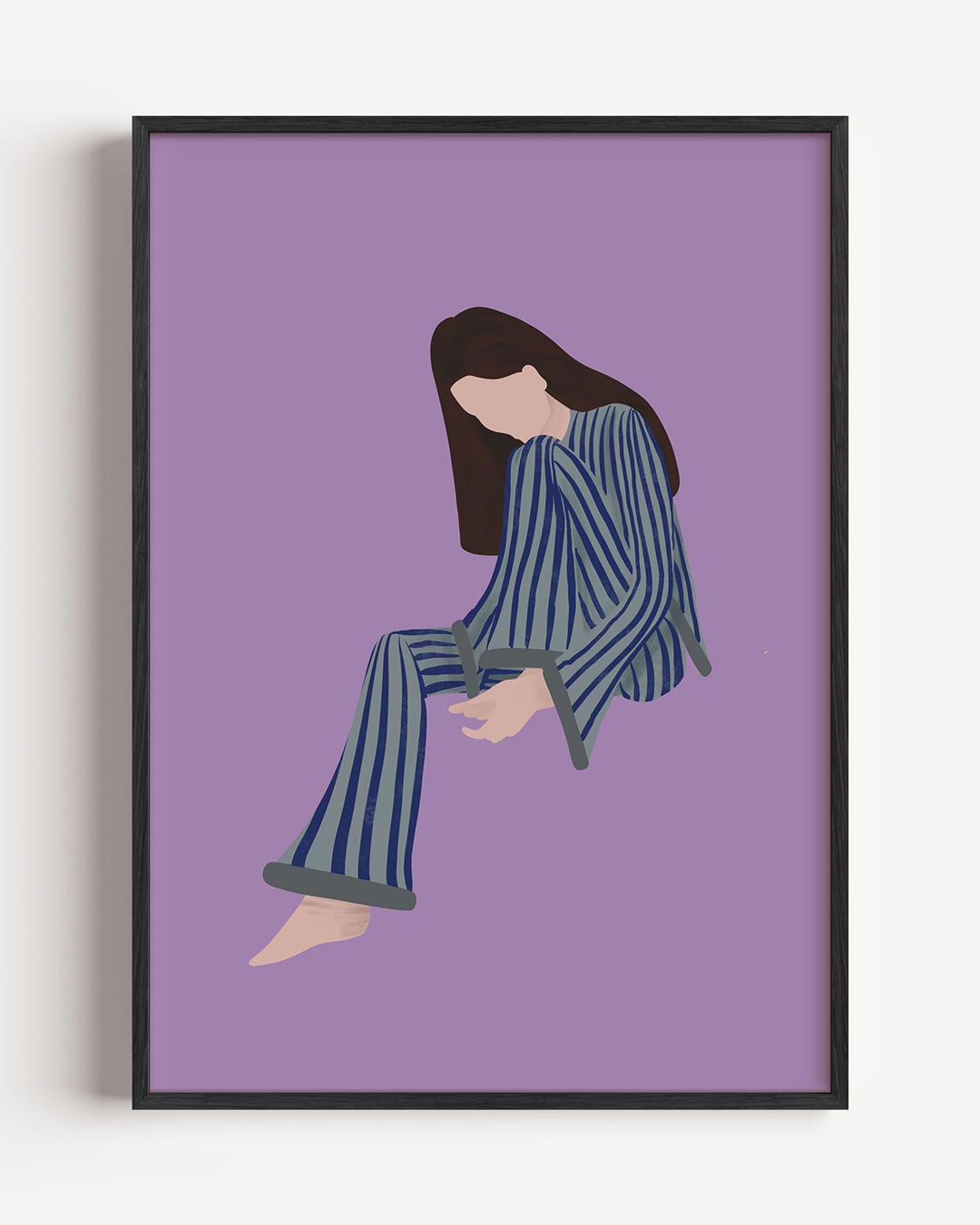 Dromerige Lijnen – moderne portret poster als wanddecoratie