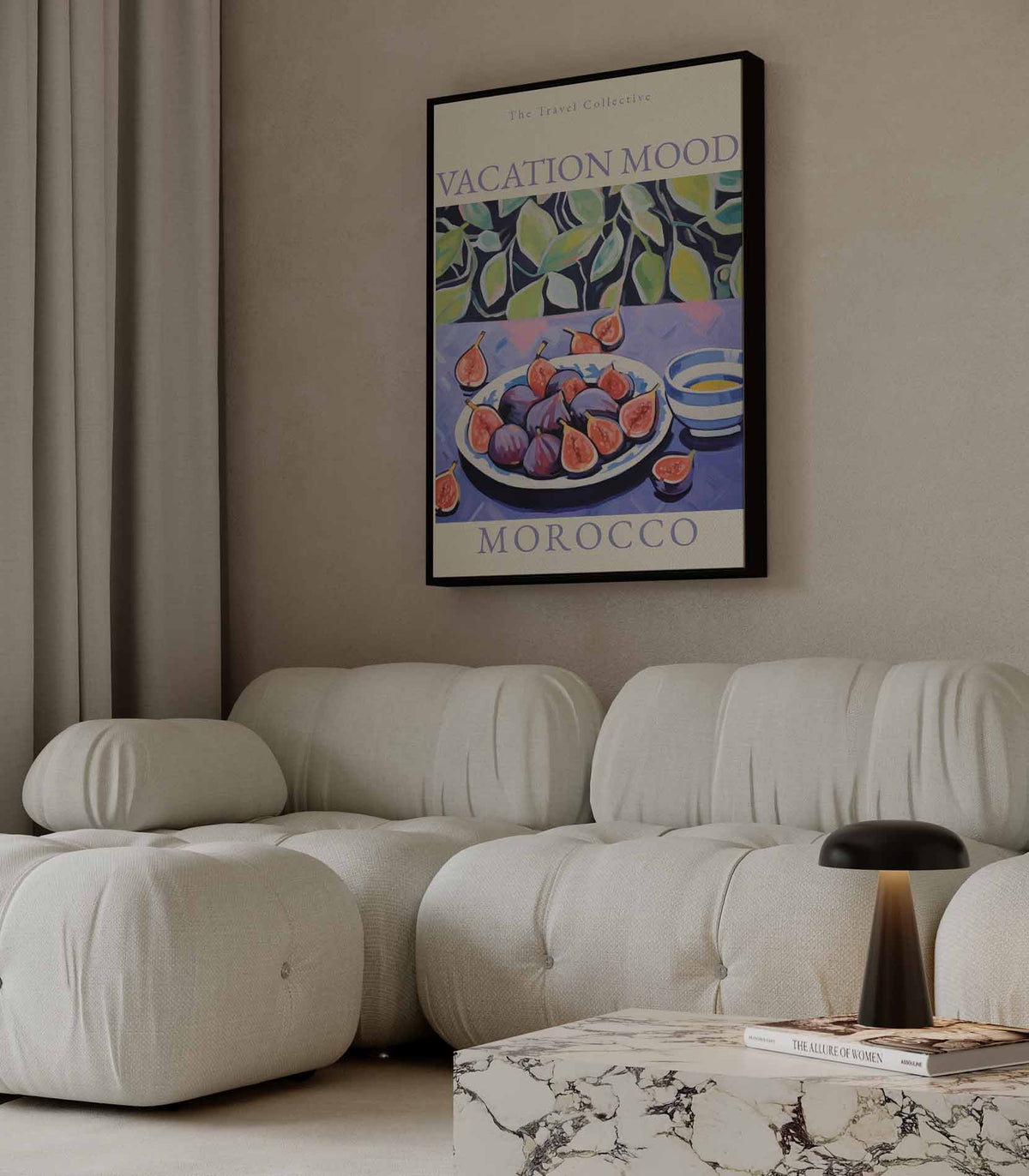 Vakantiegevoel Marokko – canvas kunstwerk als wanddecoratie
