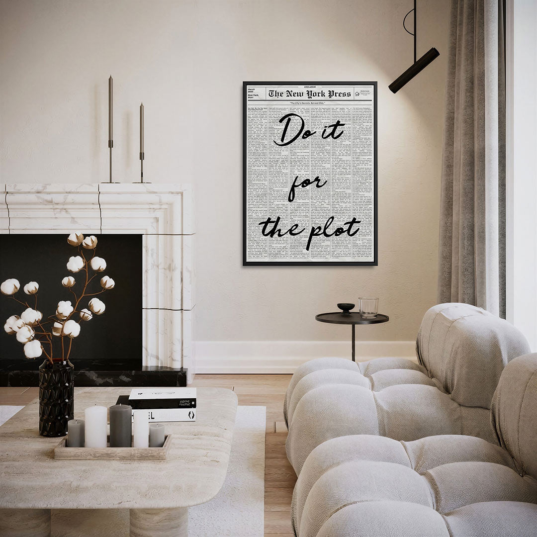 Motiverende typografie – staand wanddecoratie kunstwerk