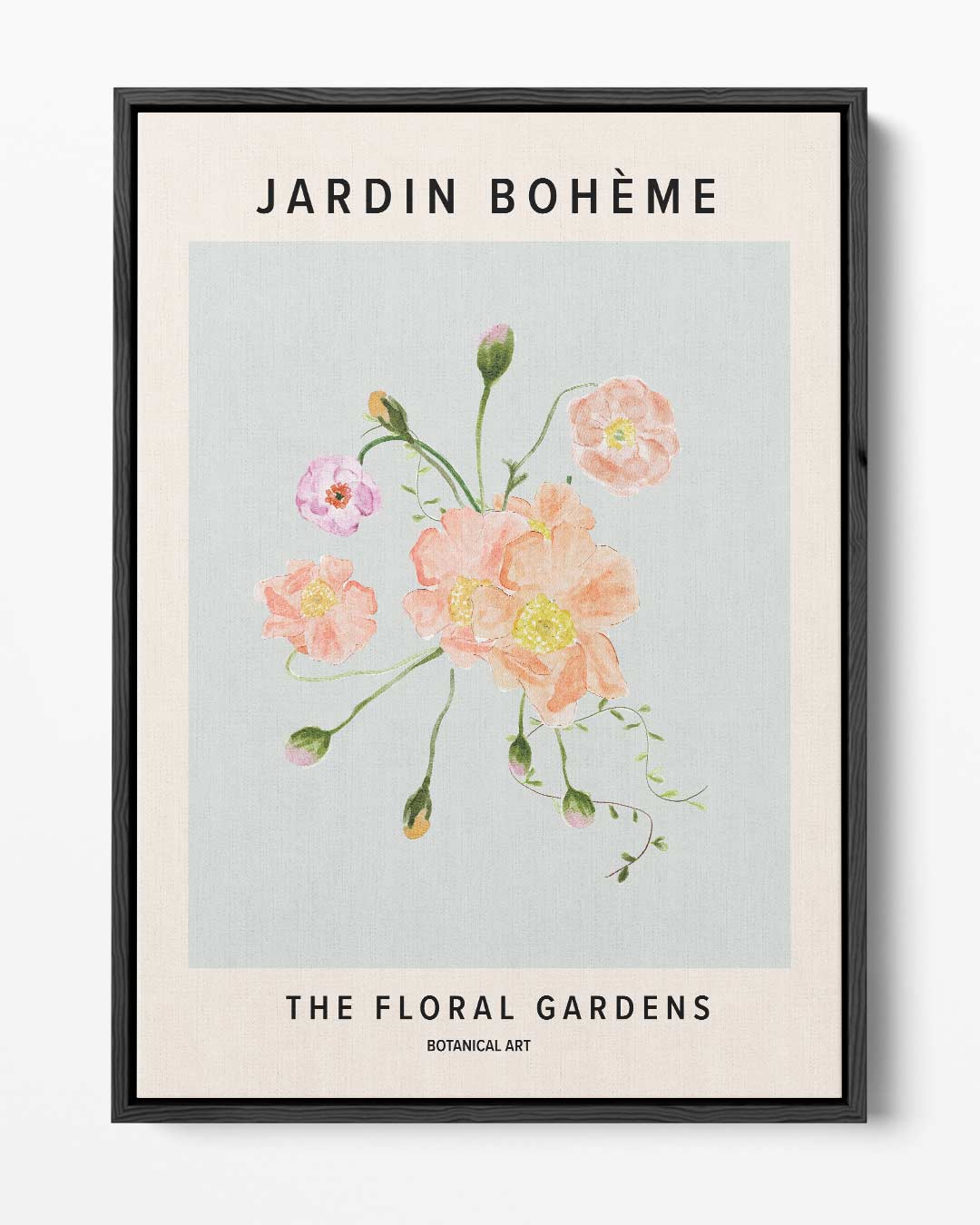 Jardin Bohème Bloemenschilderij – portret kunstwerk als wanddecoratie