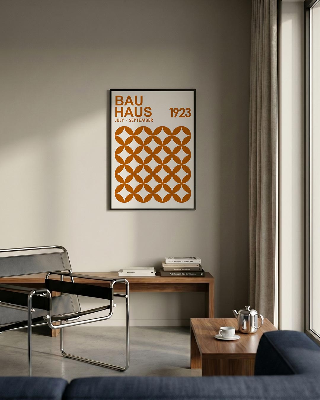  – staande Bauhaus poster voor aan de muur