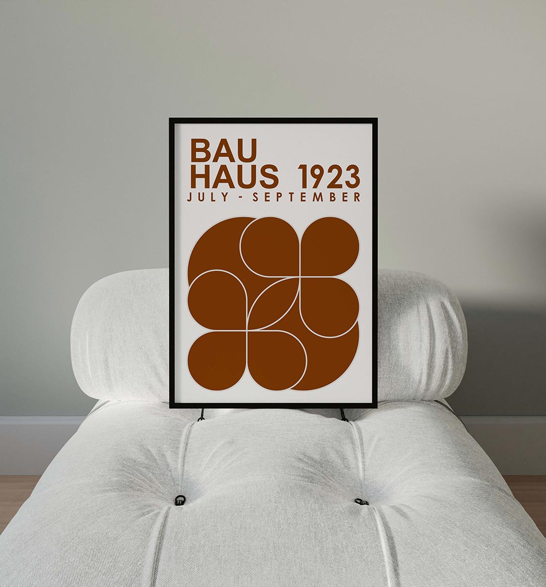 Vorm en kleur – moderne Bauhaus wandkunst als poster