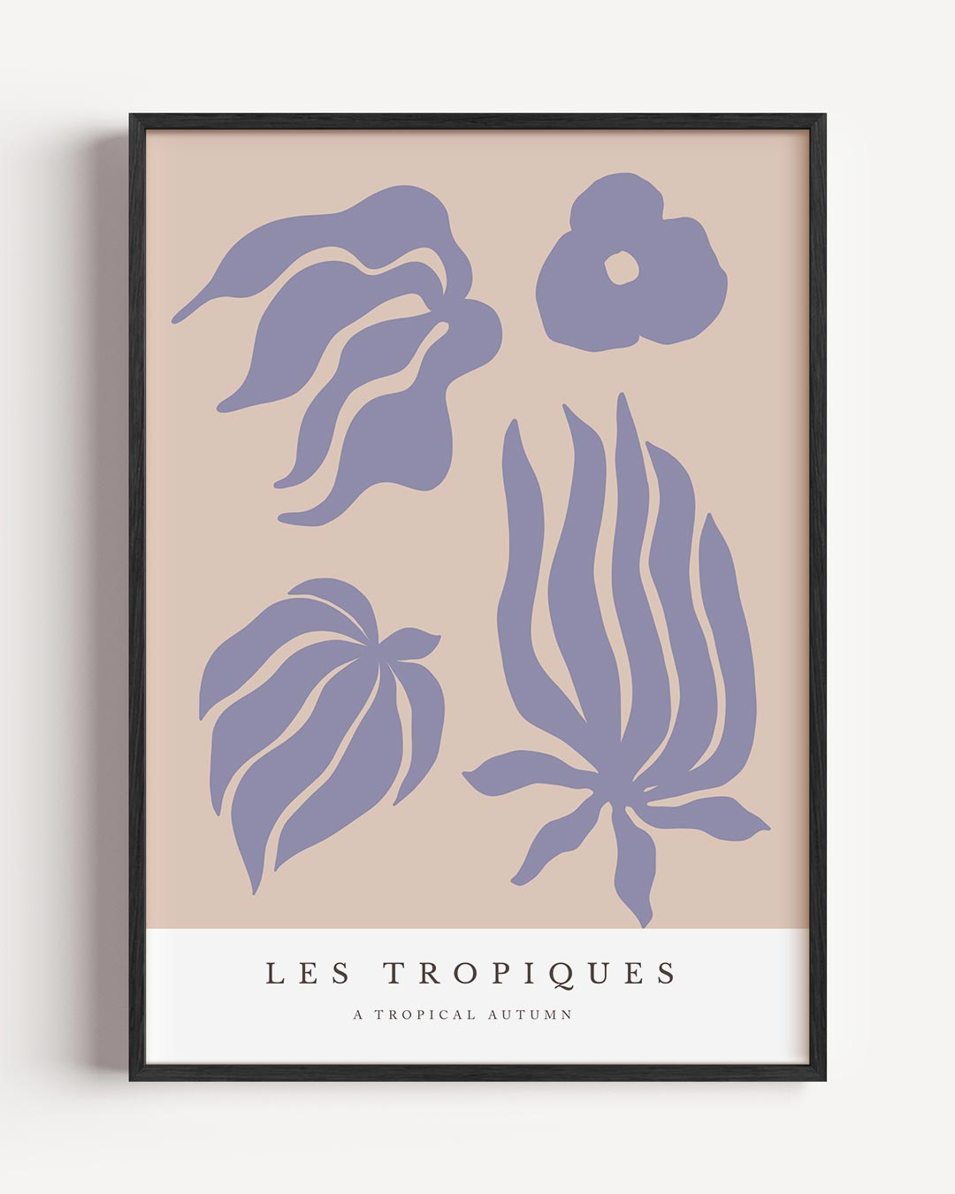 Les Tropiques Artistieke Bladeren – boheme portret poster als wanddecoratie