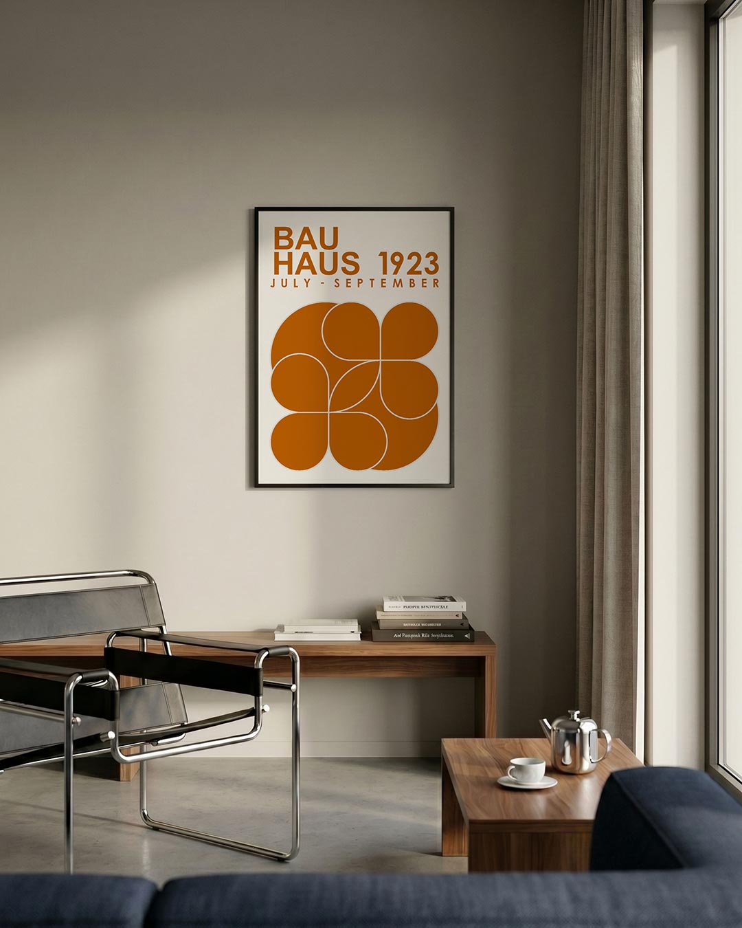  – staande Bauhaus poster voor aan de muur