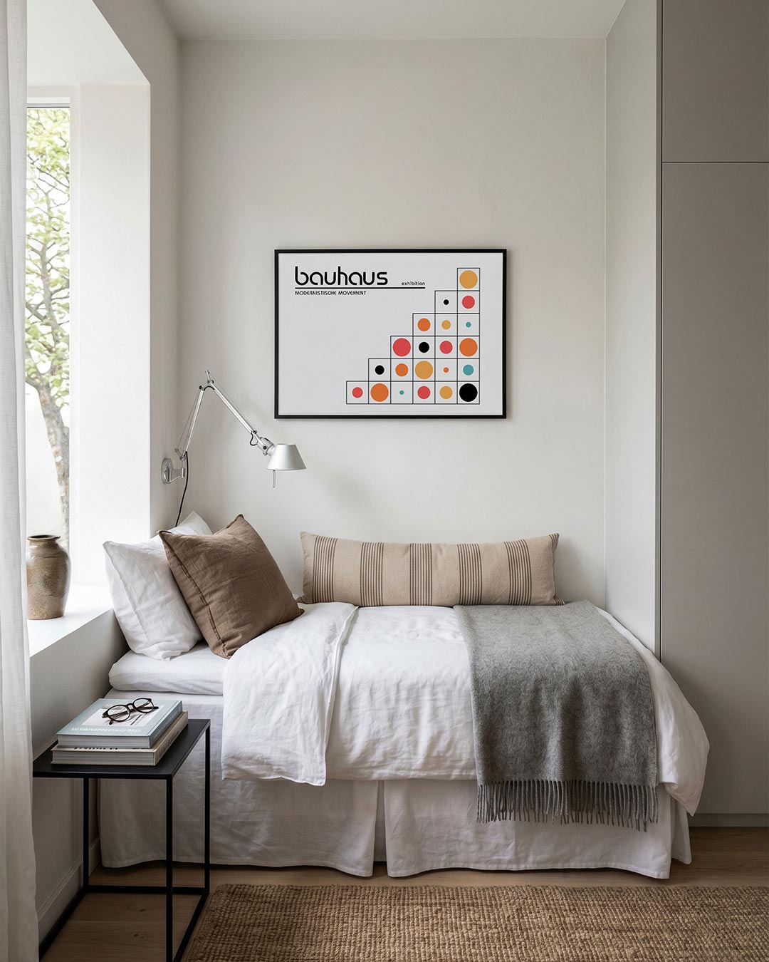 Vorm en kleurvlakken – moderne Bauhaus wandkunst als poster