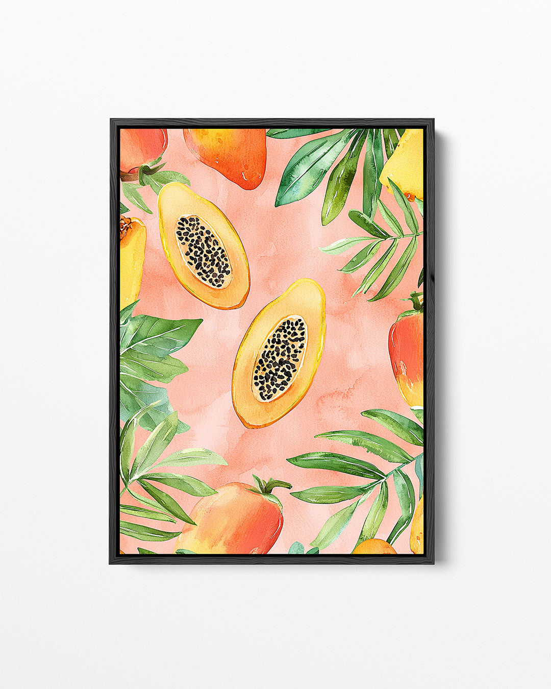 Tropische vruchten illustratie – staand wanddecoratie kunstwerk