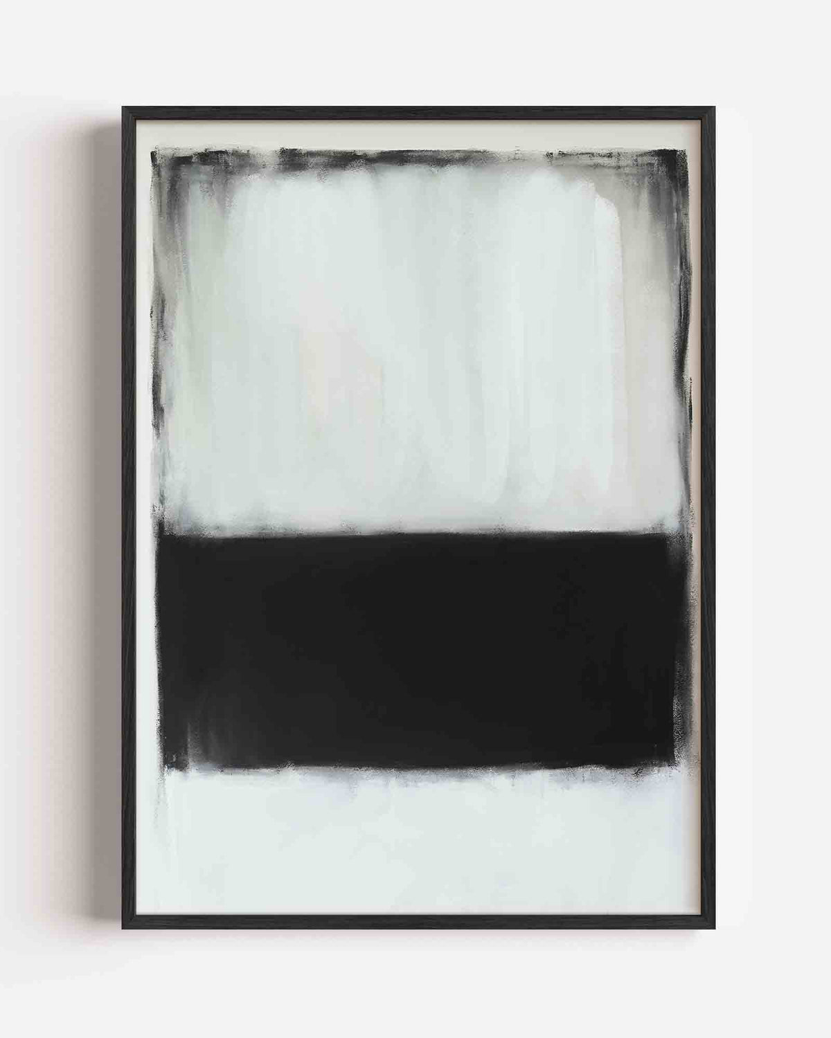 Zwart en wit rechthoek – Kunst & Design poster als staande wanddecoratie