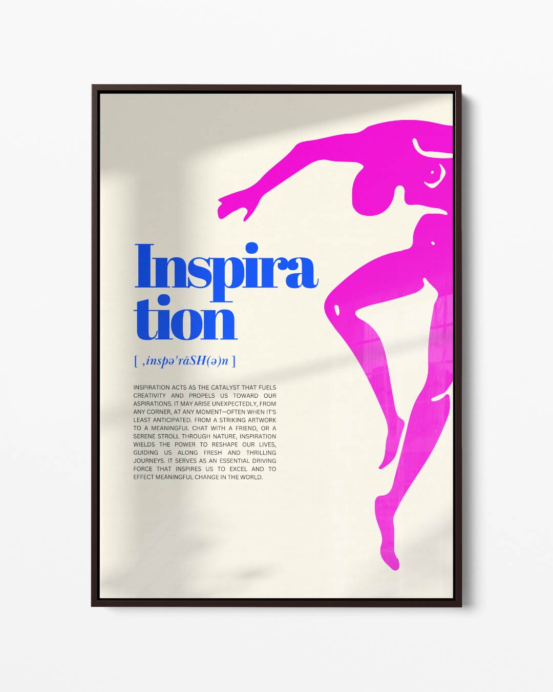 Dansende Inspiratie – portret kunstwerk als wanddecoratie