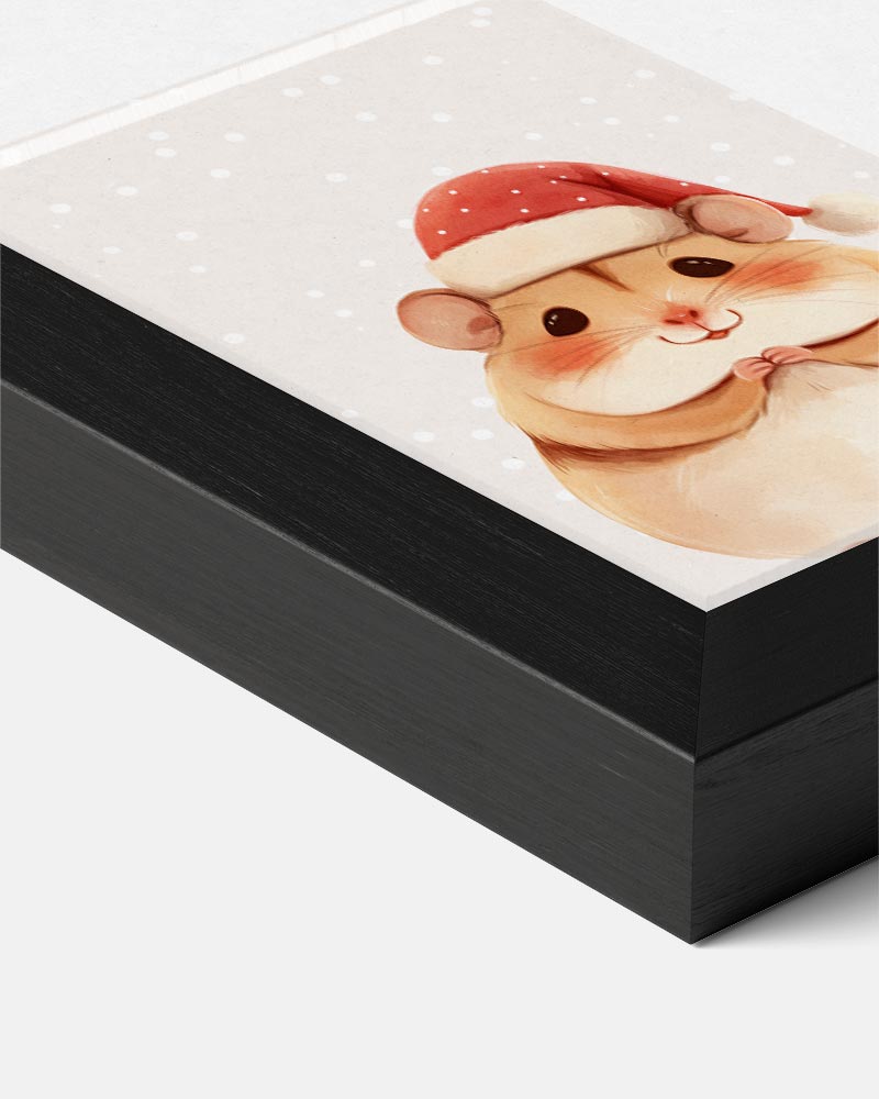 Schattige Kerst Hamster – kids portret poster, afbeelding 7