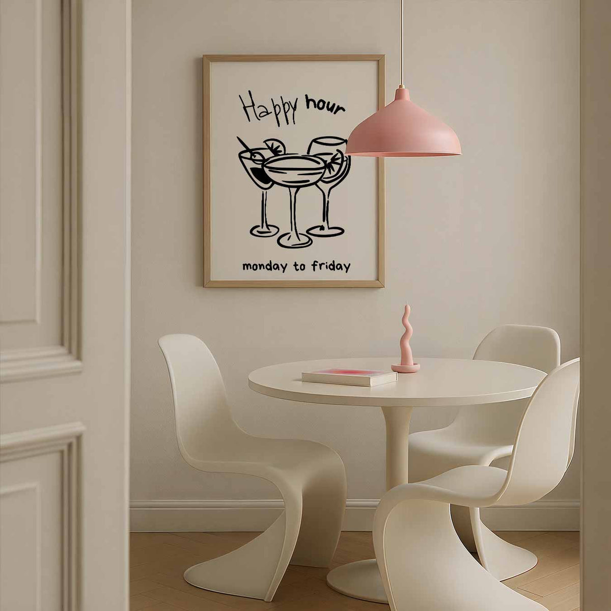 Happy Hour Cocktails – zomerse poster in staand formaat