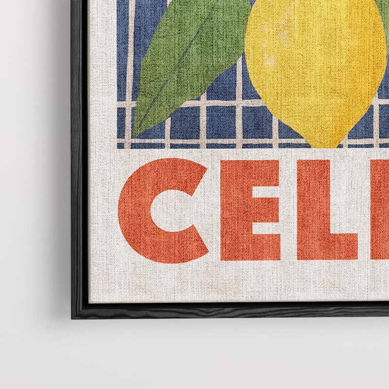 Limoncello Poster – modern portret kunstwerk van WallArtistic