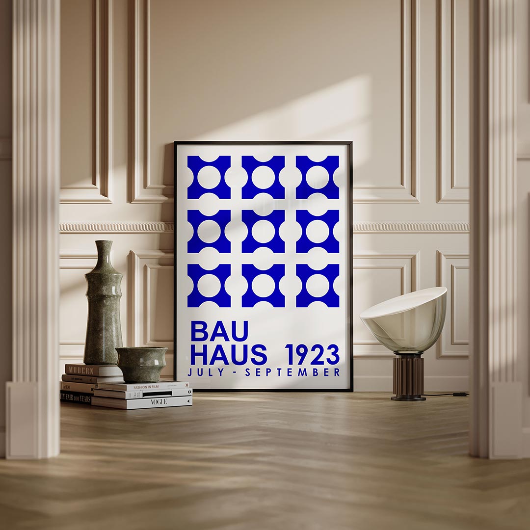 Vormen en vlakken – moderne Bauhaus wandkunst als poster