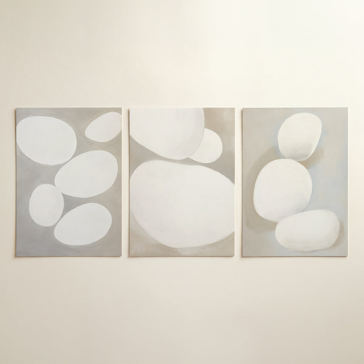 Vorm en vlucht – driedelige posterset in tweede interieur