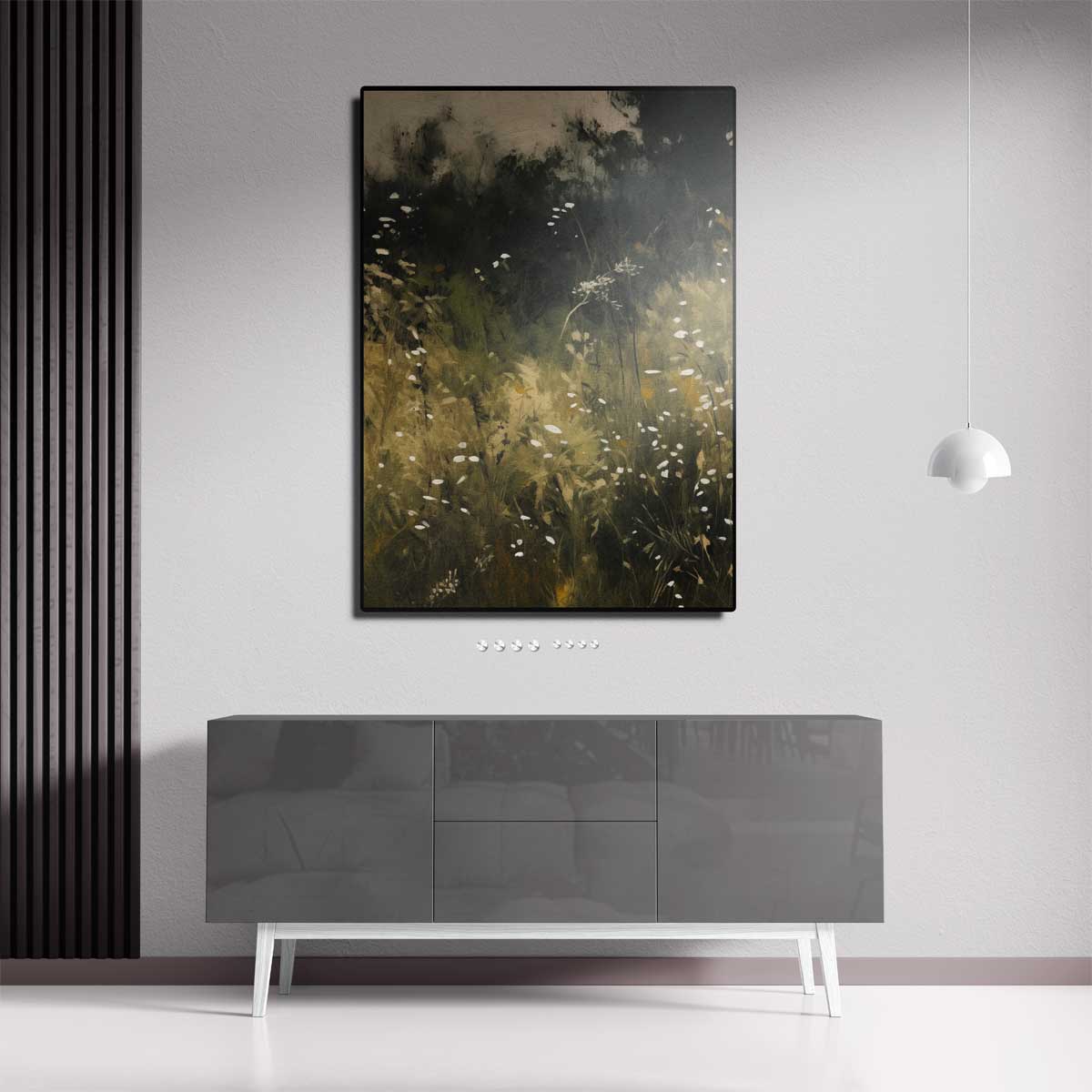 Betoverend Bloemenveld – dibond kunstwerk als wanddecoratie