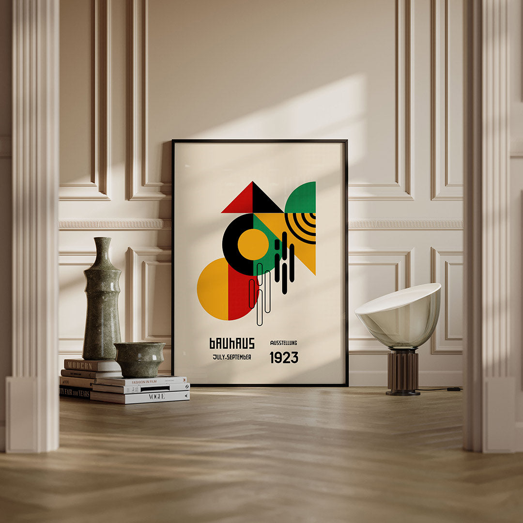 Vormen en vlakkenspel – moderne Bauhaus wandkunst als poster