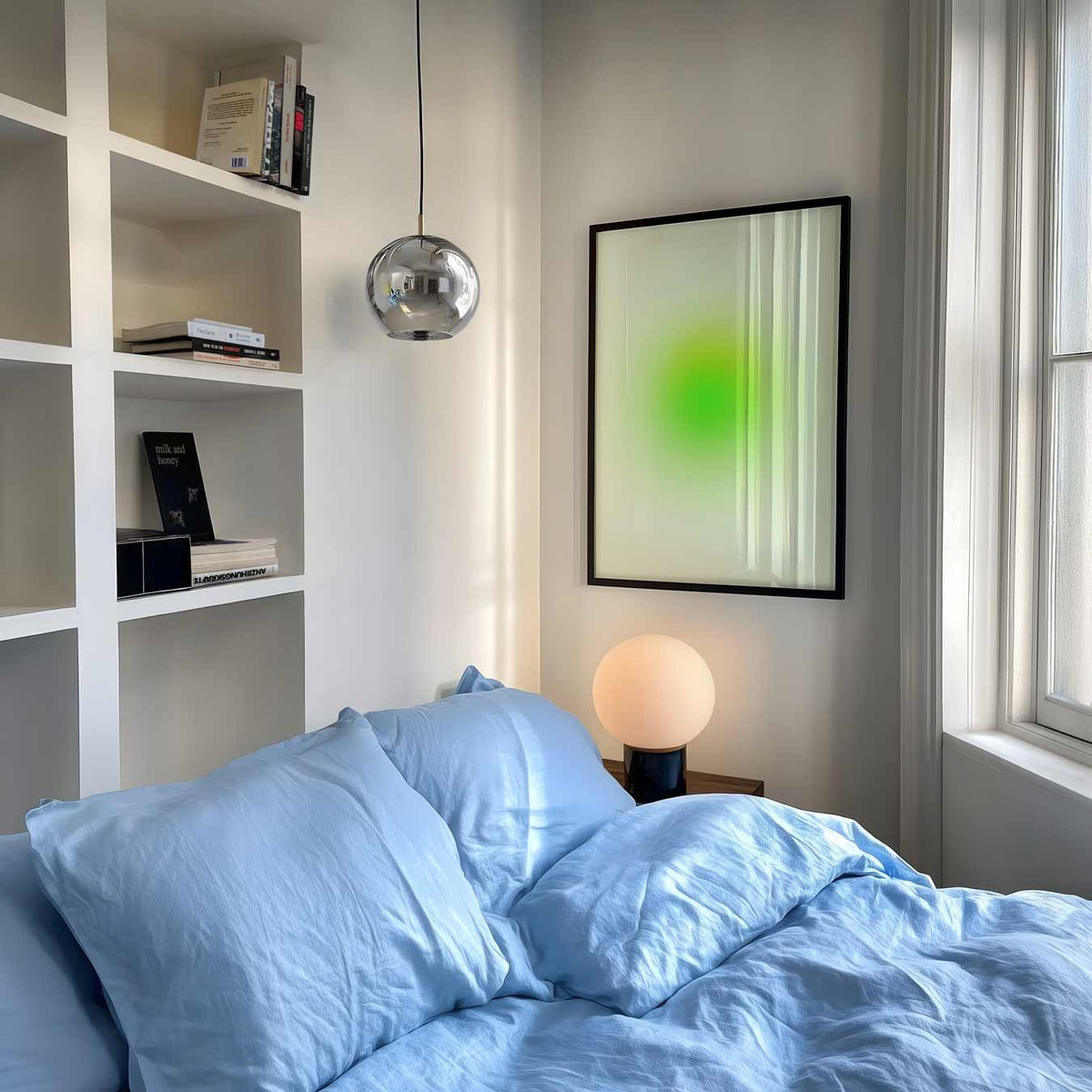 Groene Zen Cirkel – mindful poster als rustige wanddecoratie