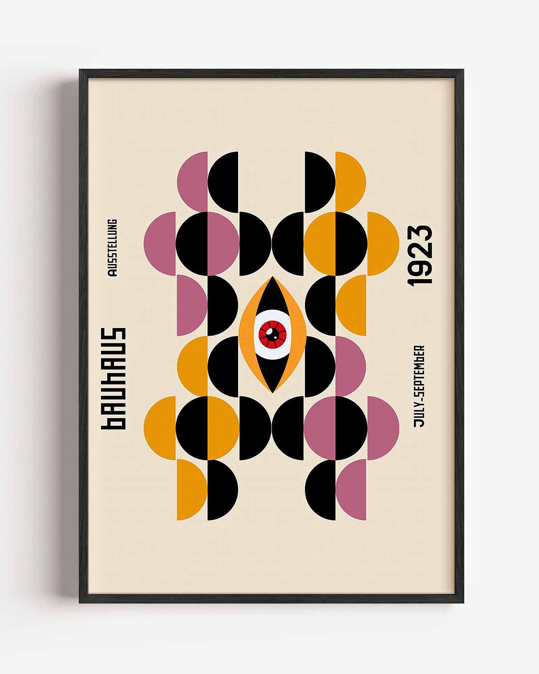 Vormen en vlakken – staande Bauhaus poster als wanddecoratie